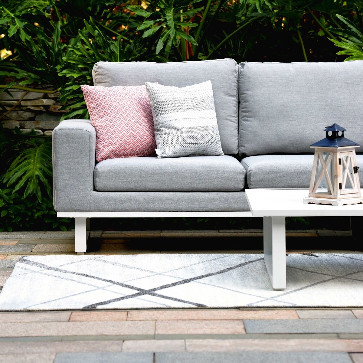 Naxos Outdoor Fabric Corner Sofa Set