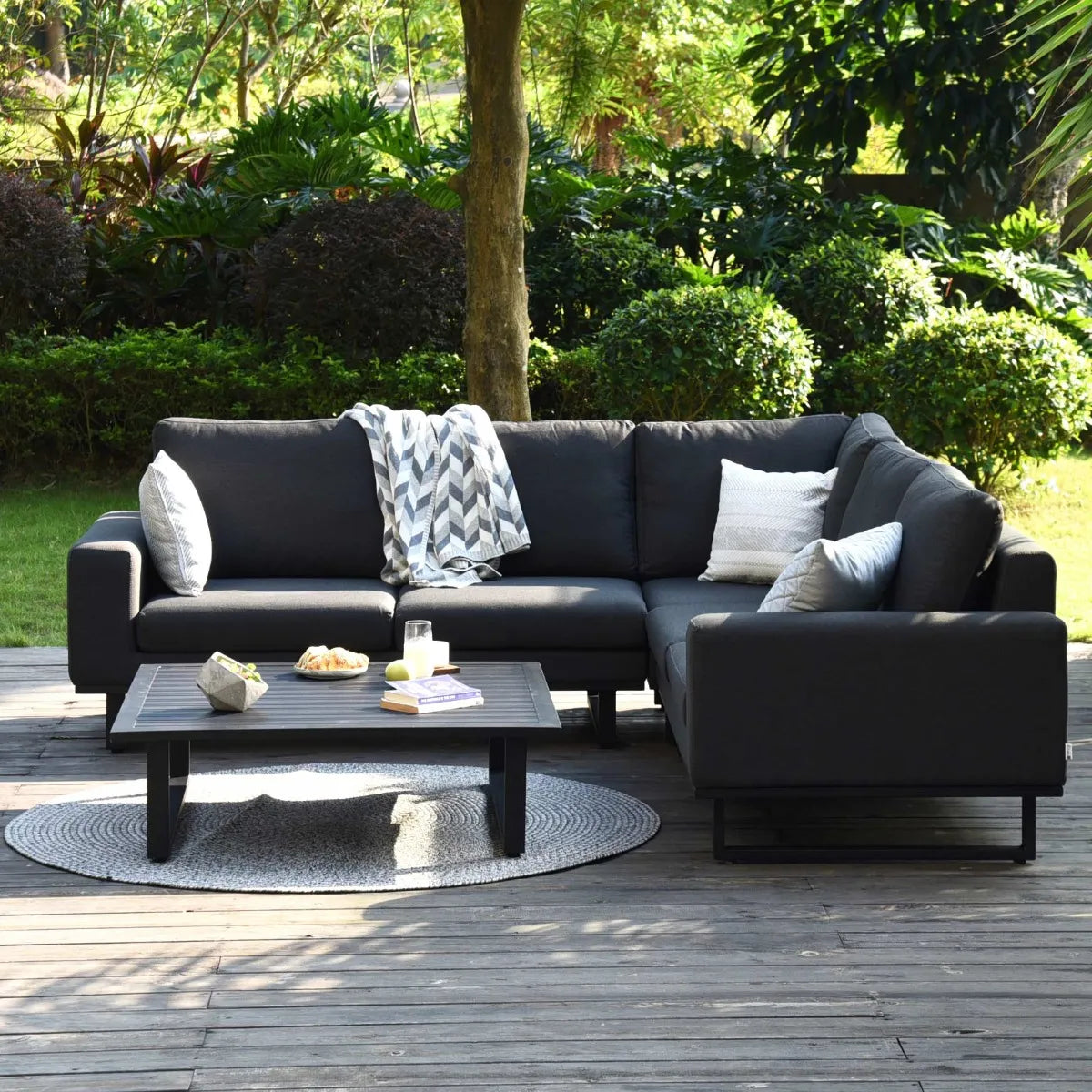 Naxos Outdoor Fabric Corner Sofa Set