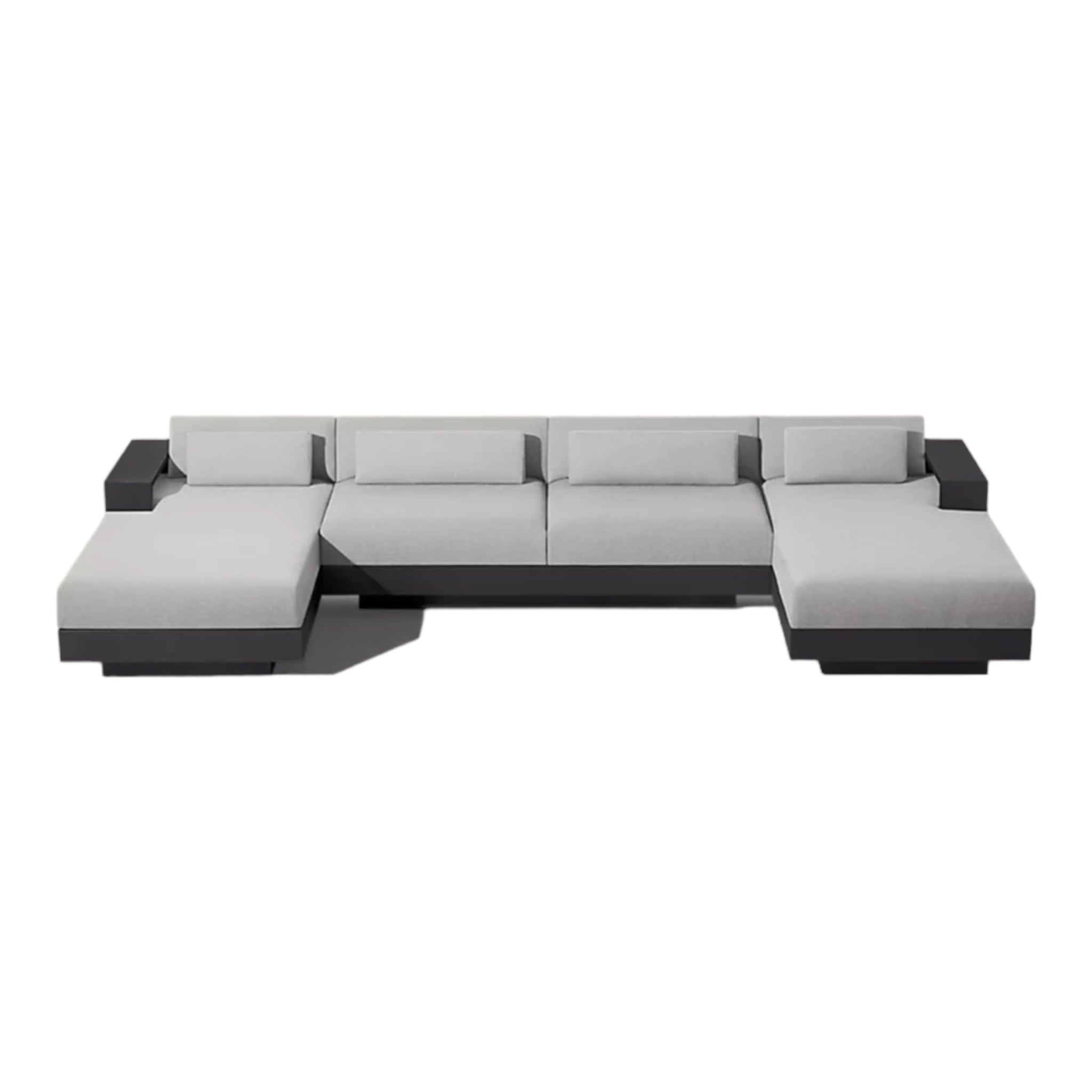 Modern Aluminium “La Cala” Outdoor Sofa With Daybed