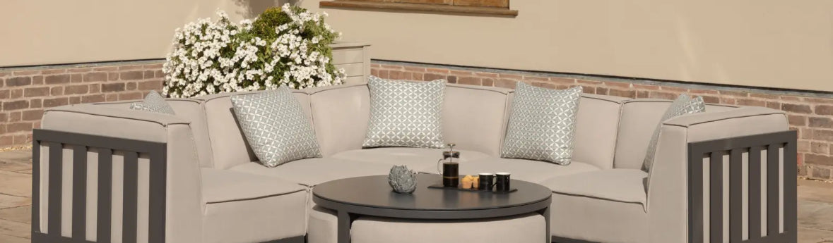 Lyon Aluminium Medium Corner Sofa Set