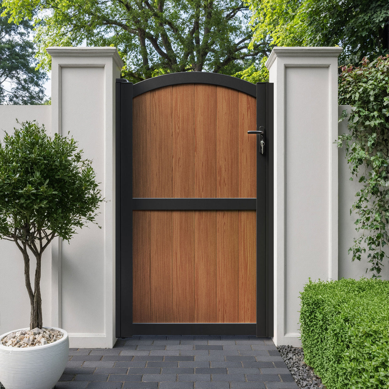 Heritage Aluminium High Curve Pedestrian Gate