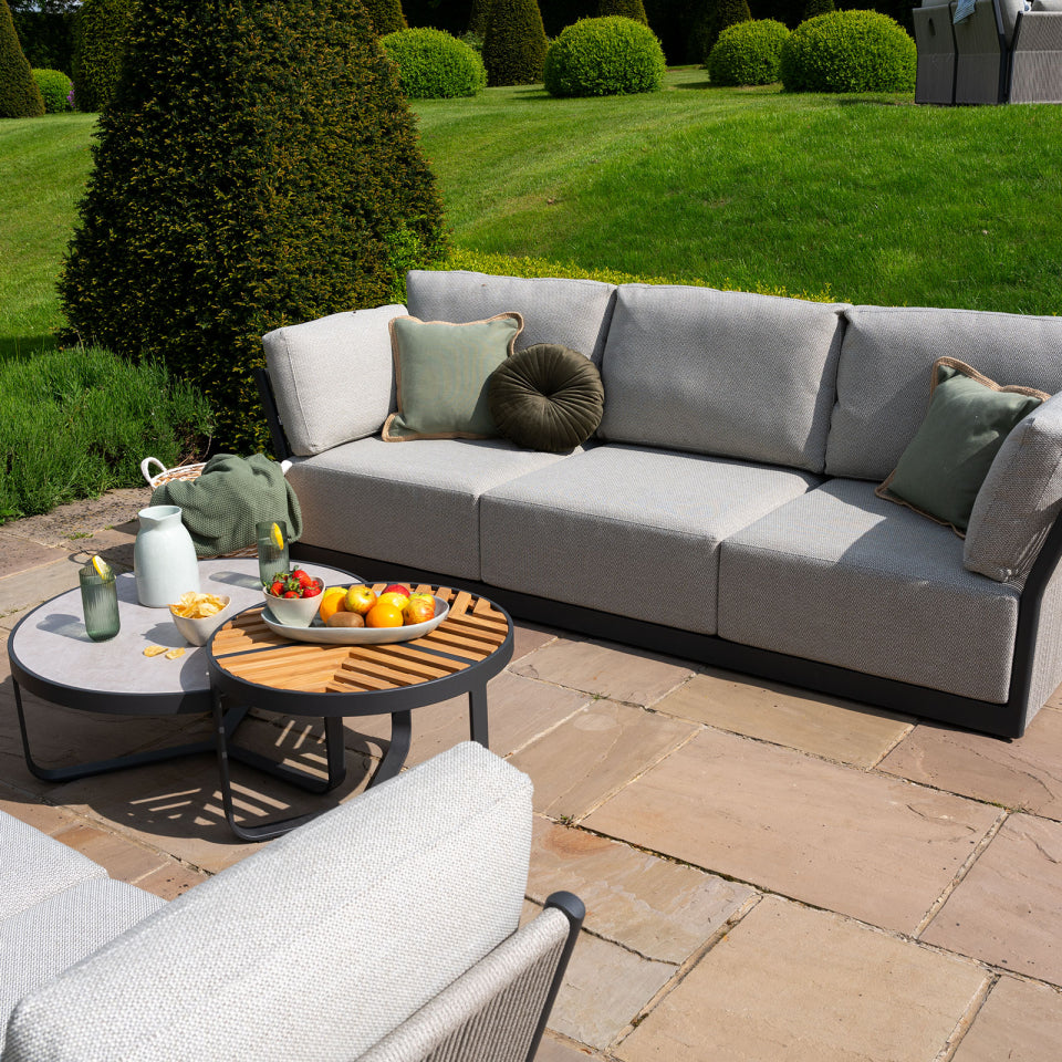 Como Aluminium Rope 2x 3 Seater Sofa Set