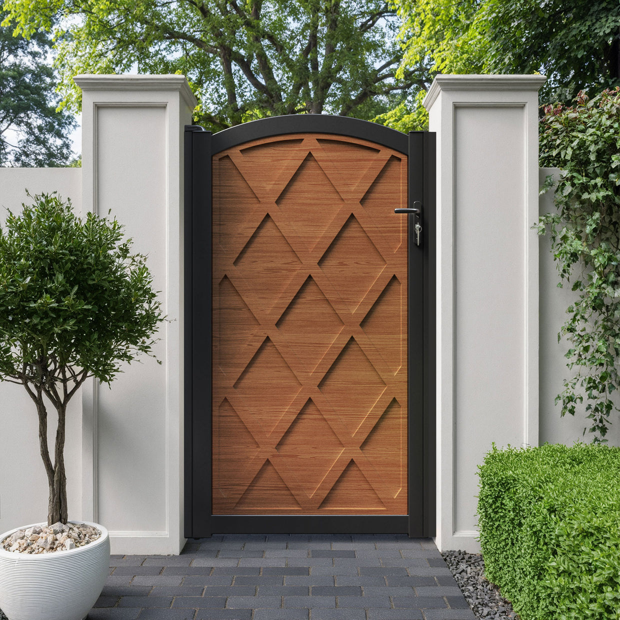 Heritage Aluminiun Wexford High Curve Pedestrian Gate