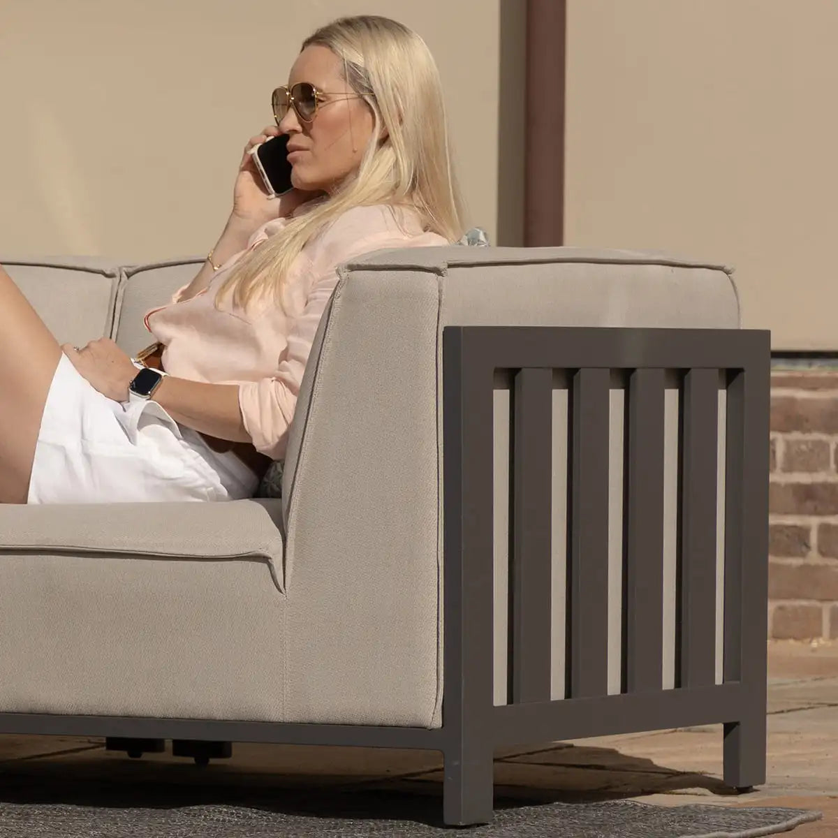 Lyon Aluminium Medium Corner Sofa Set