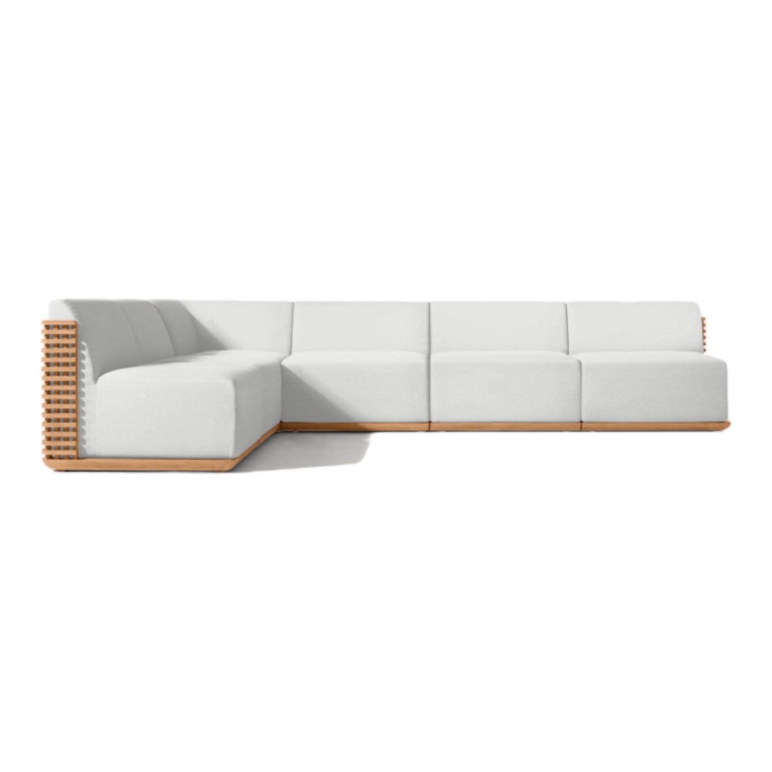 Woven Teak “Puerto” Outdoor Corner Sofa