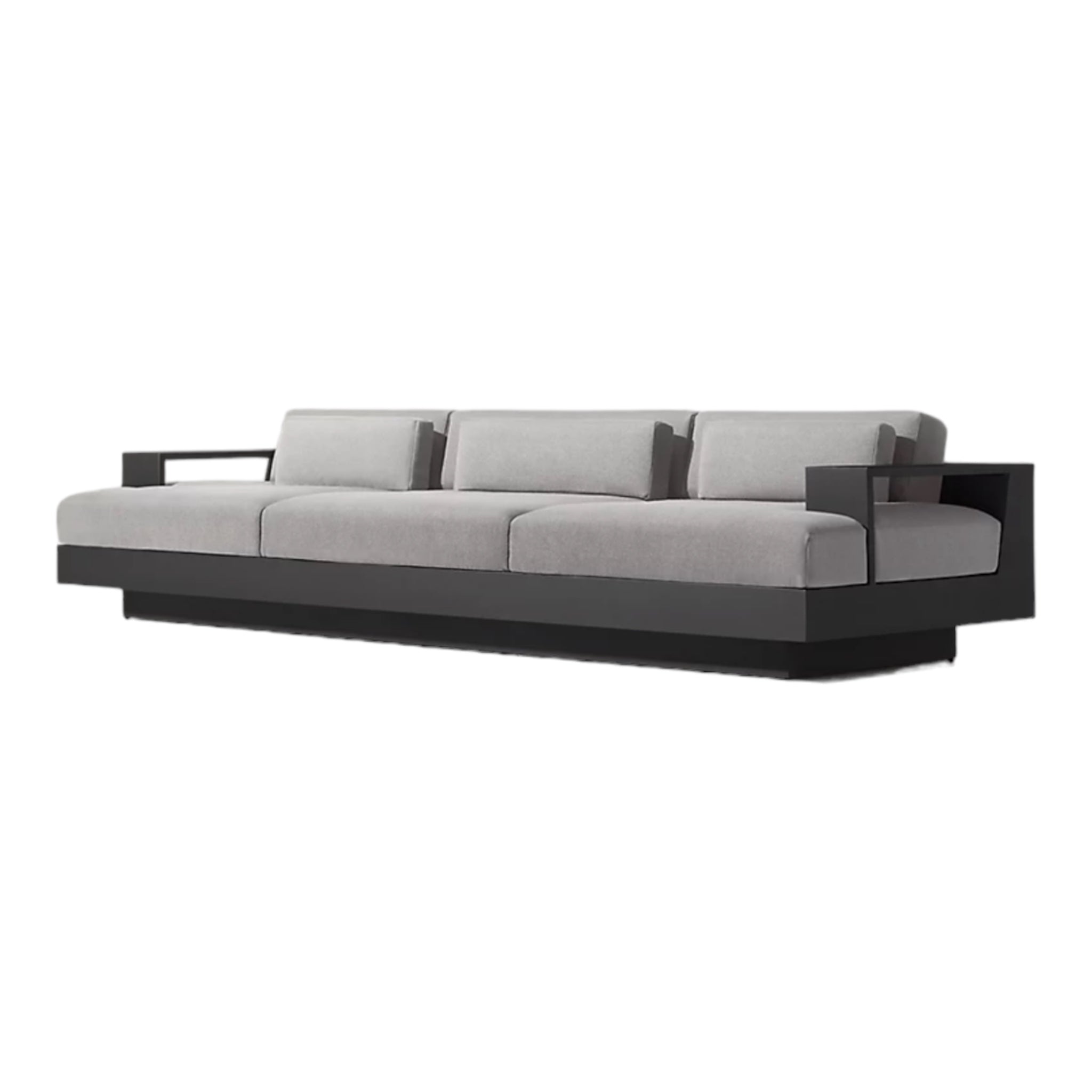 Grey Modern Aluminium “La Cala” Outdoor Sofa