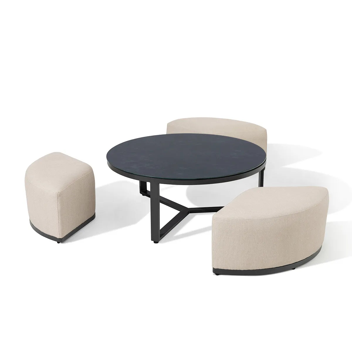 Lyon Aluminium Medium Corner Sofa Set