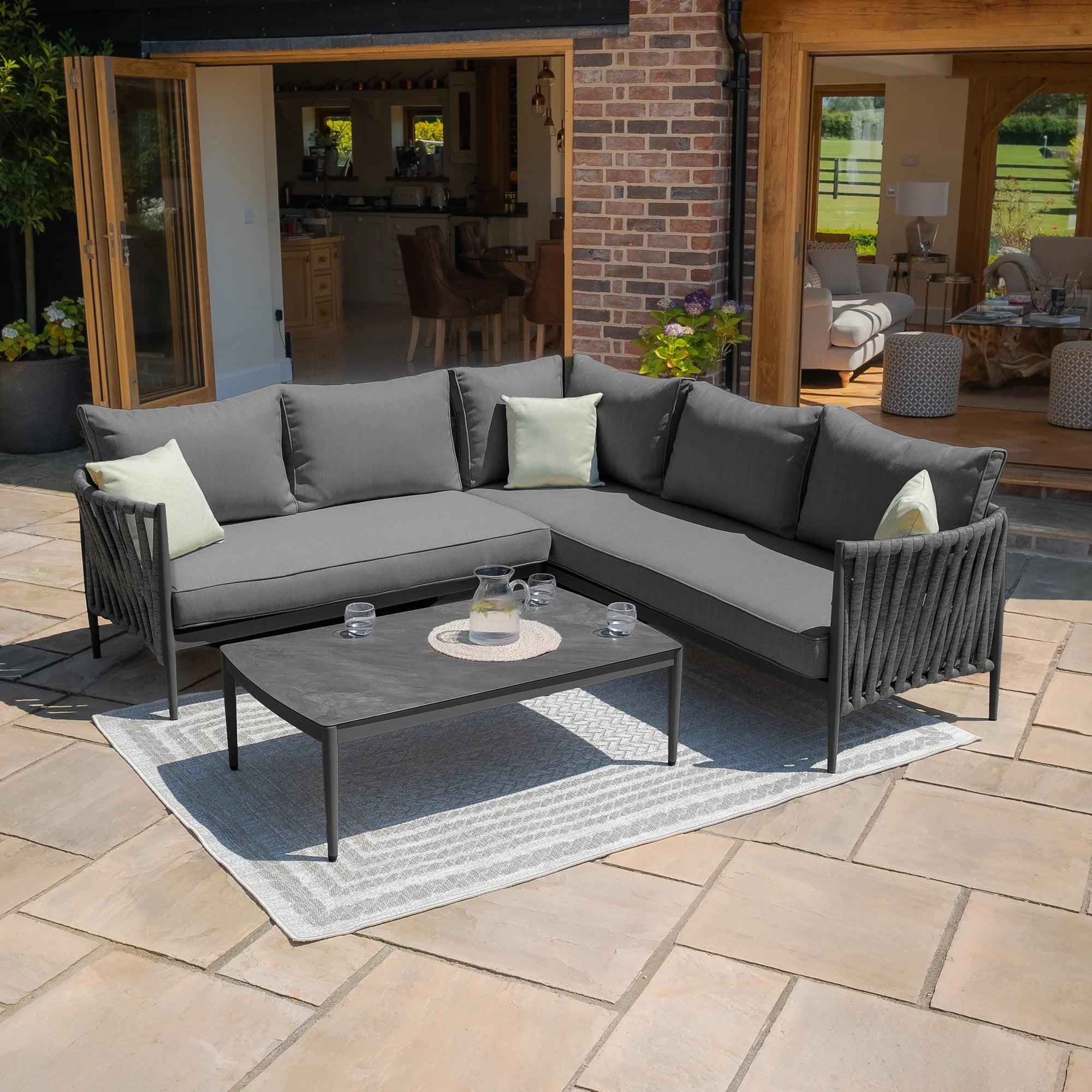 Bali Outdoor Petite Corner Sofa Set