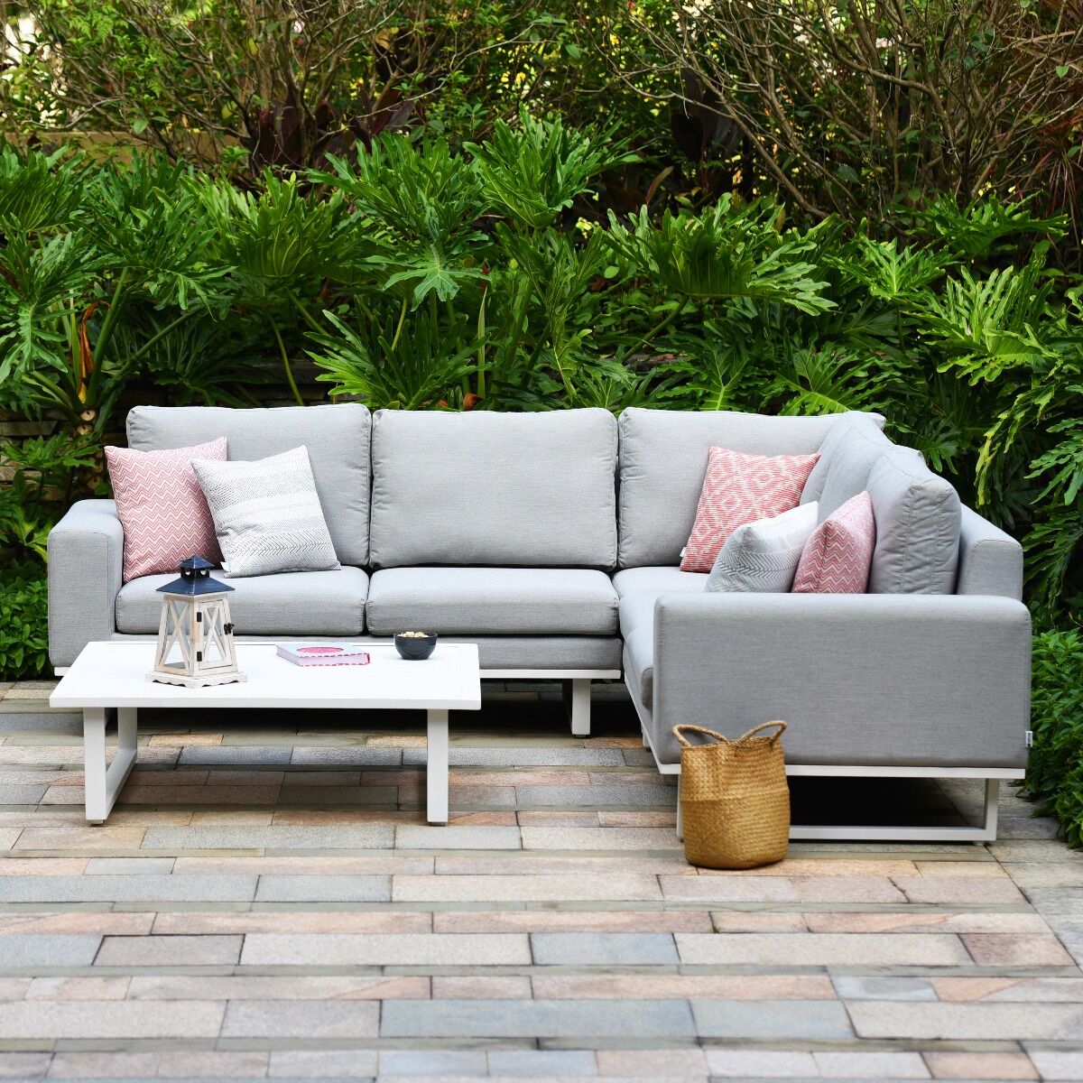 Naxos Outdoor Fabric Corner Sofa Set