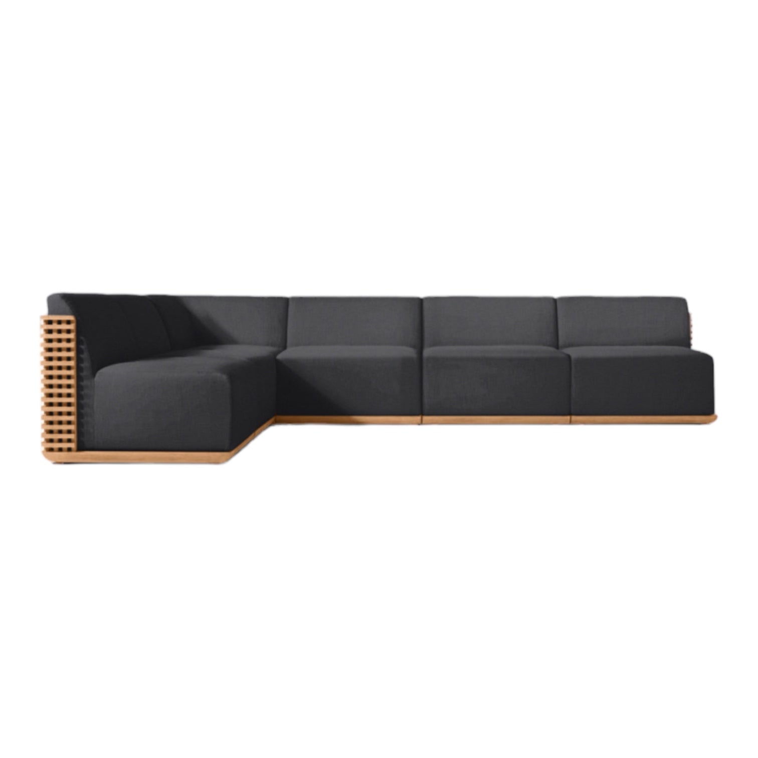 Woven Teak “Puerto” Outdoor Corner Sofa