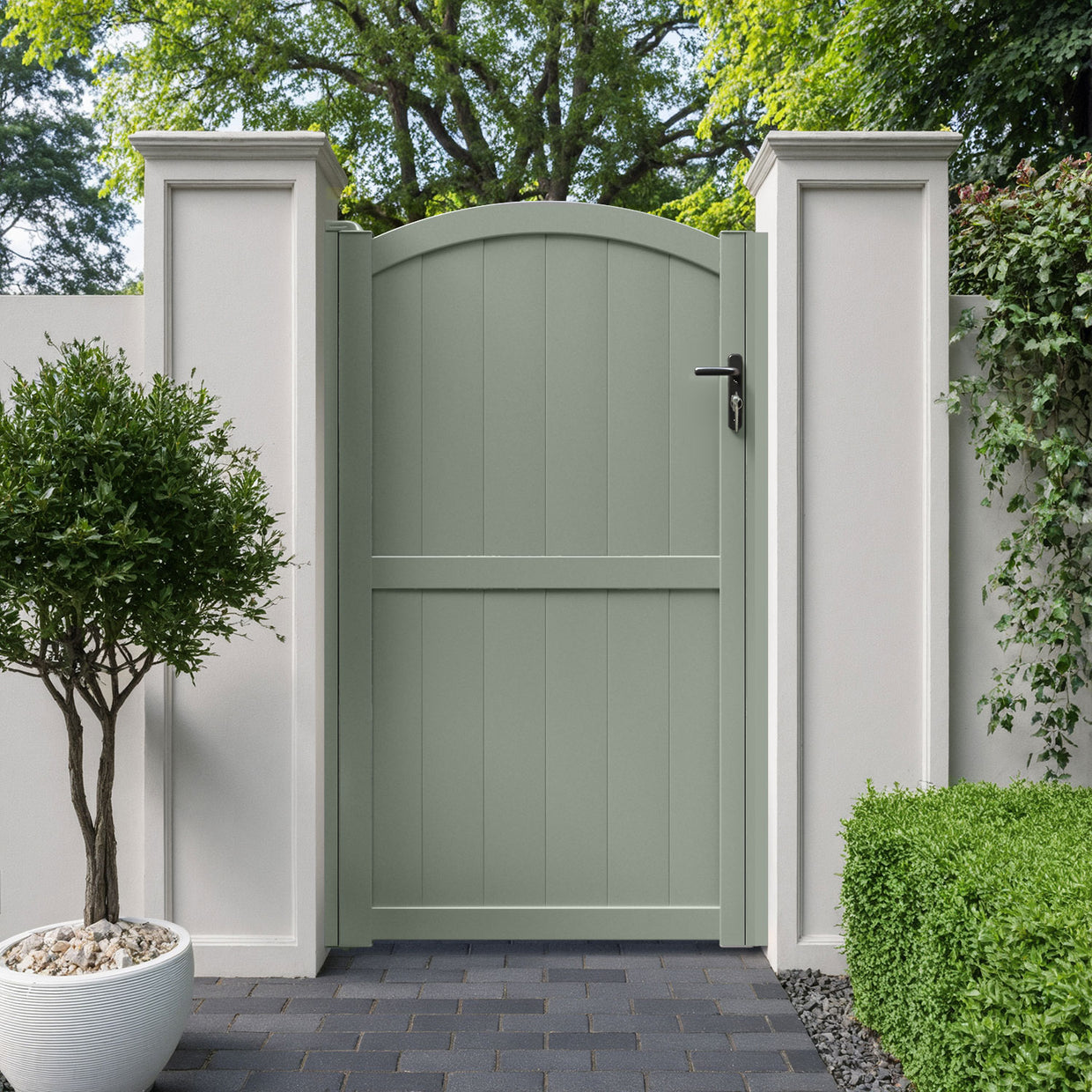 Heritage Aluminium High Curve Pedestrian Gate