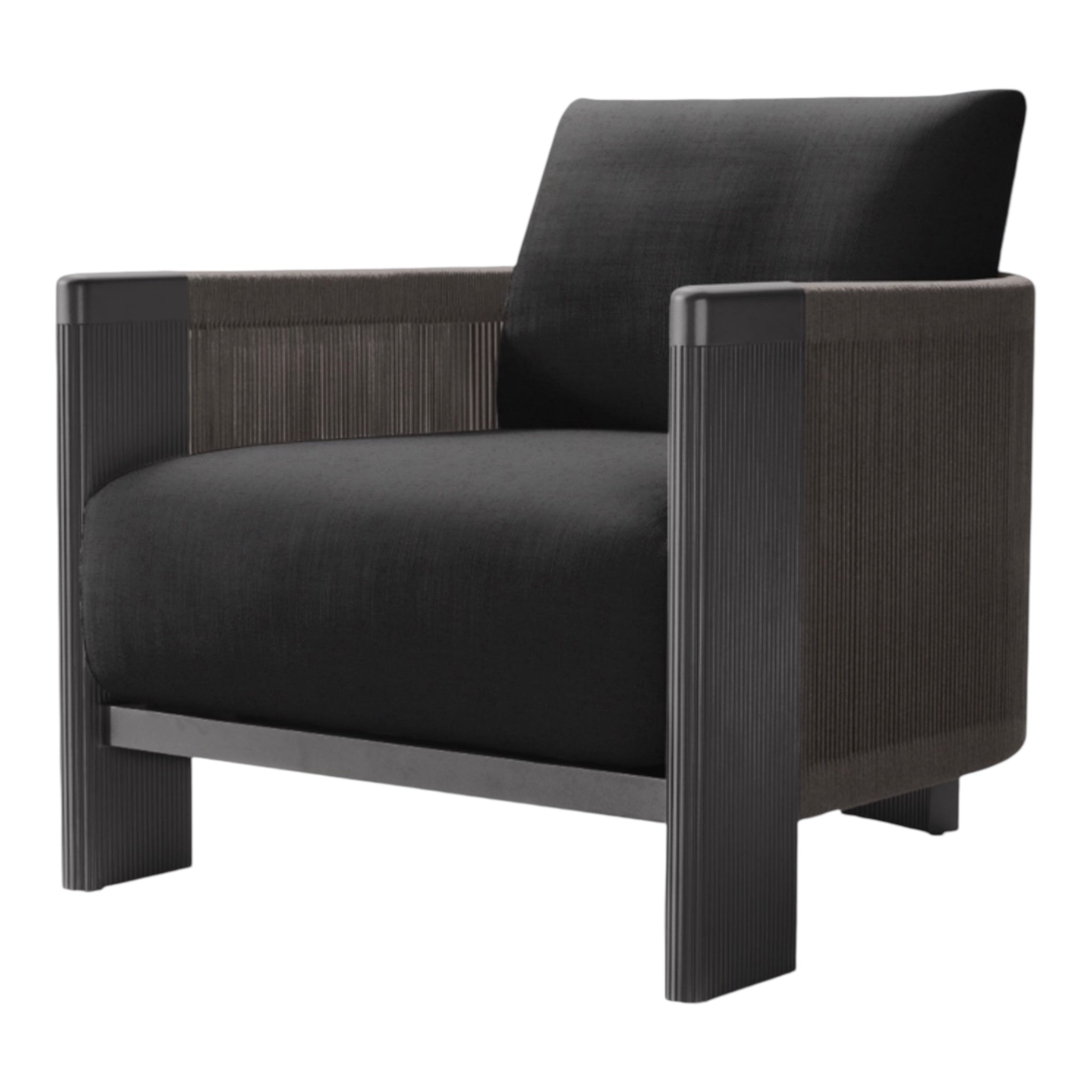 Black Aluminium “Vienna” Outdoor Chair