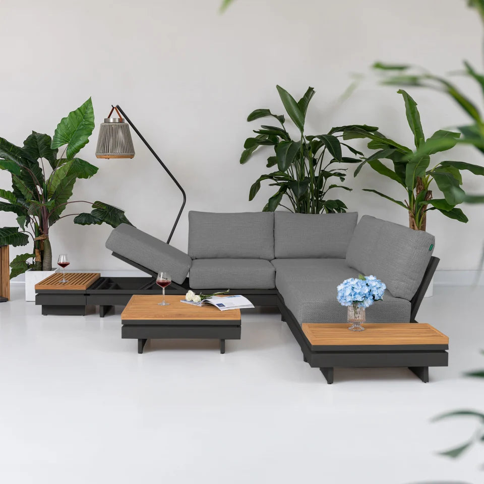 Sonoma Aluminium Petite Corner Sofa Set