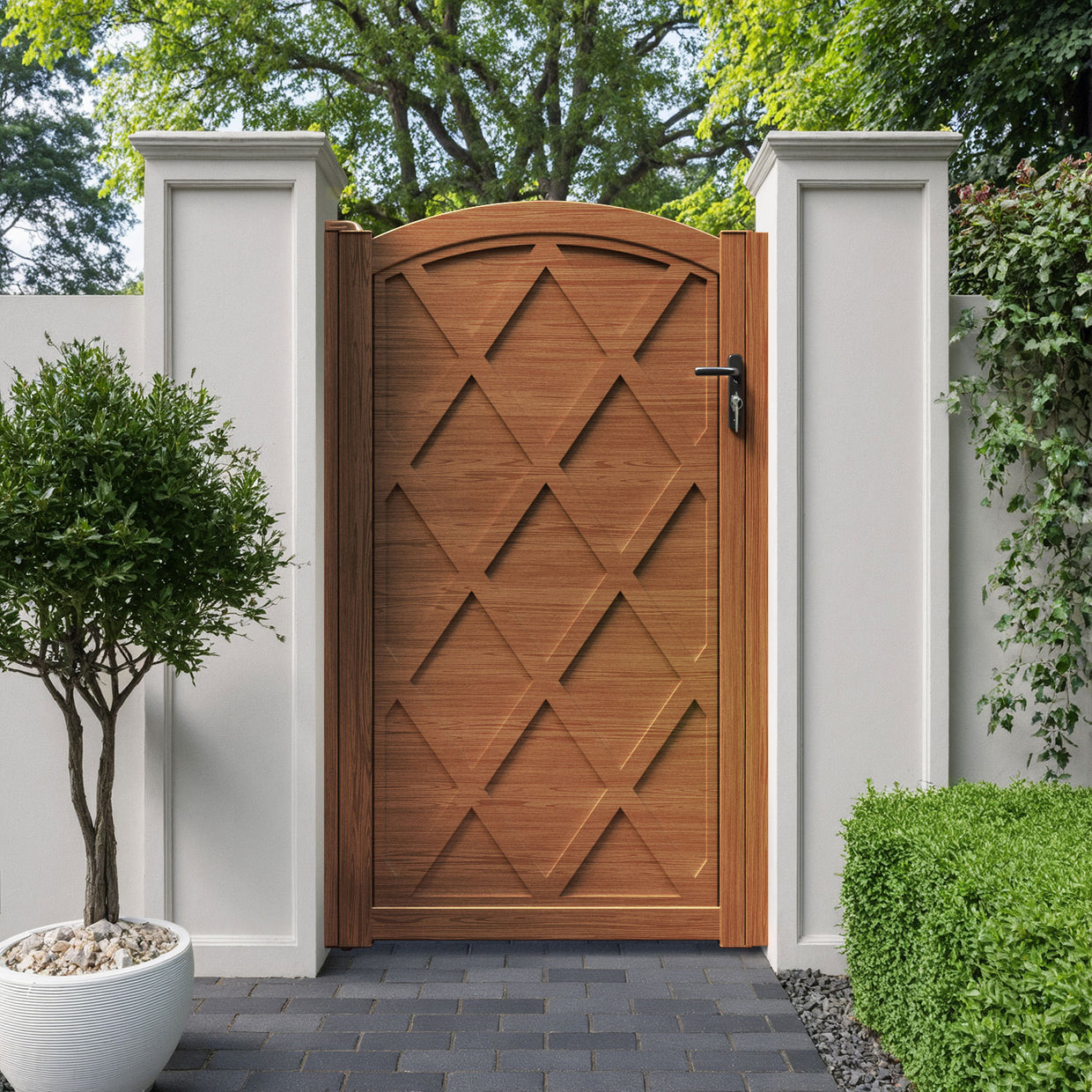 Heritage Aluminiun Wexford High Curve Pedestrian Gate