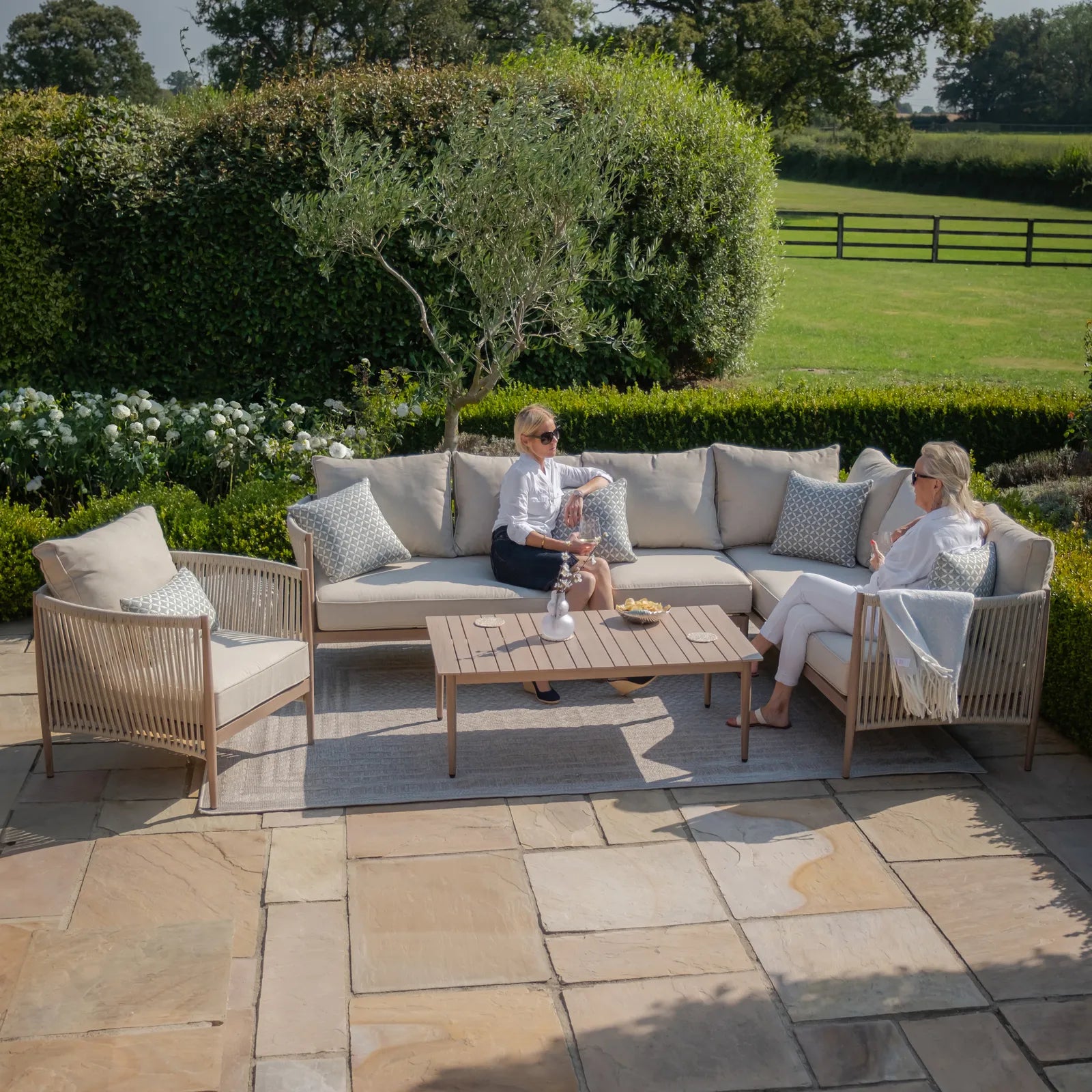 Bora Woven Rope 3-Seater Sofa Set