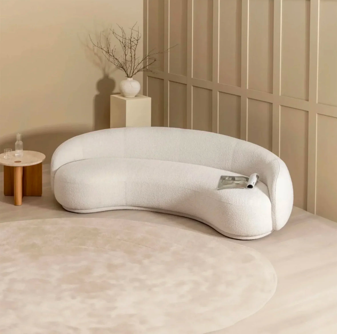 Iquitos Modern Curved Sofa