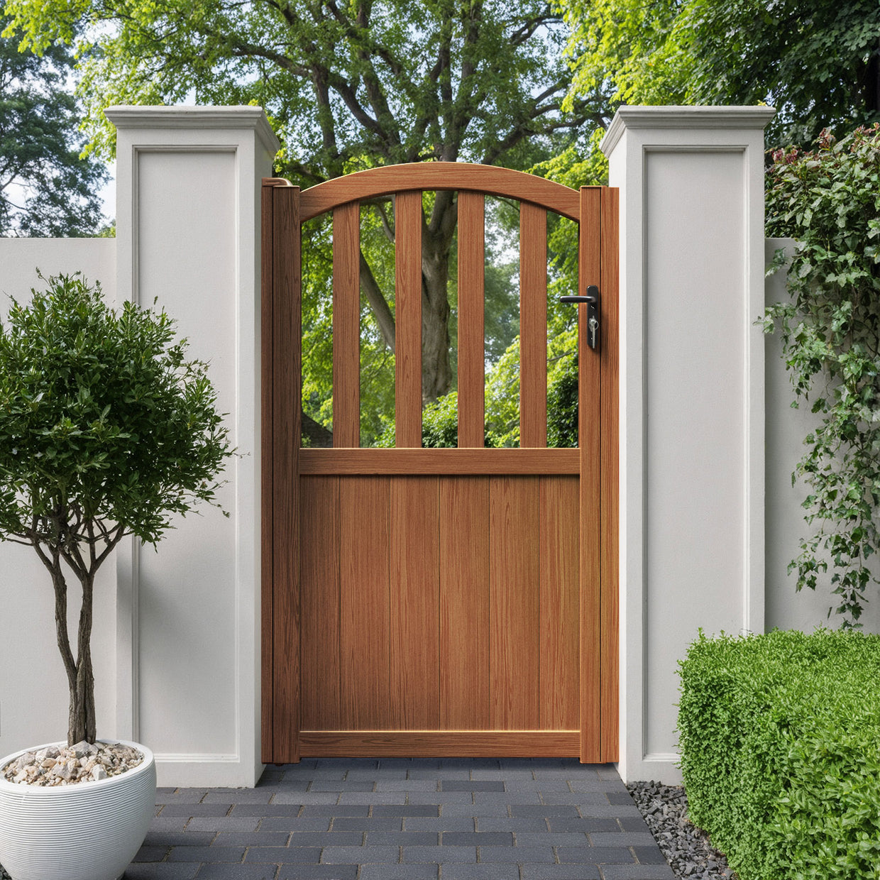 Heritage Aluminiun Ashford High Curve Pedestrian Gate