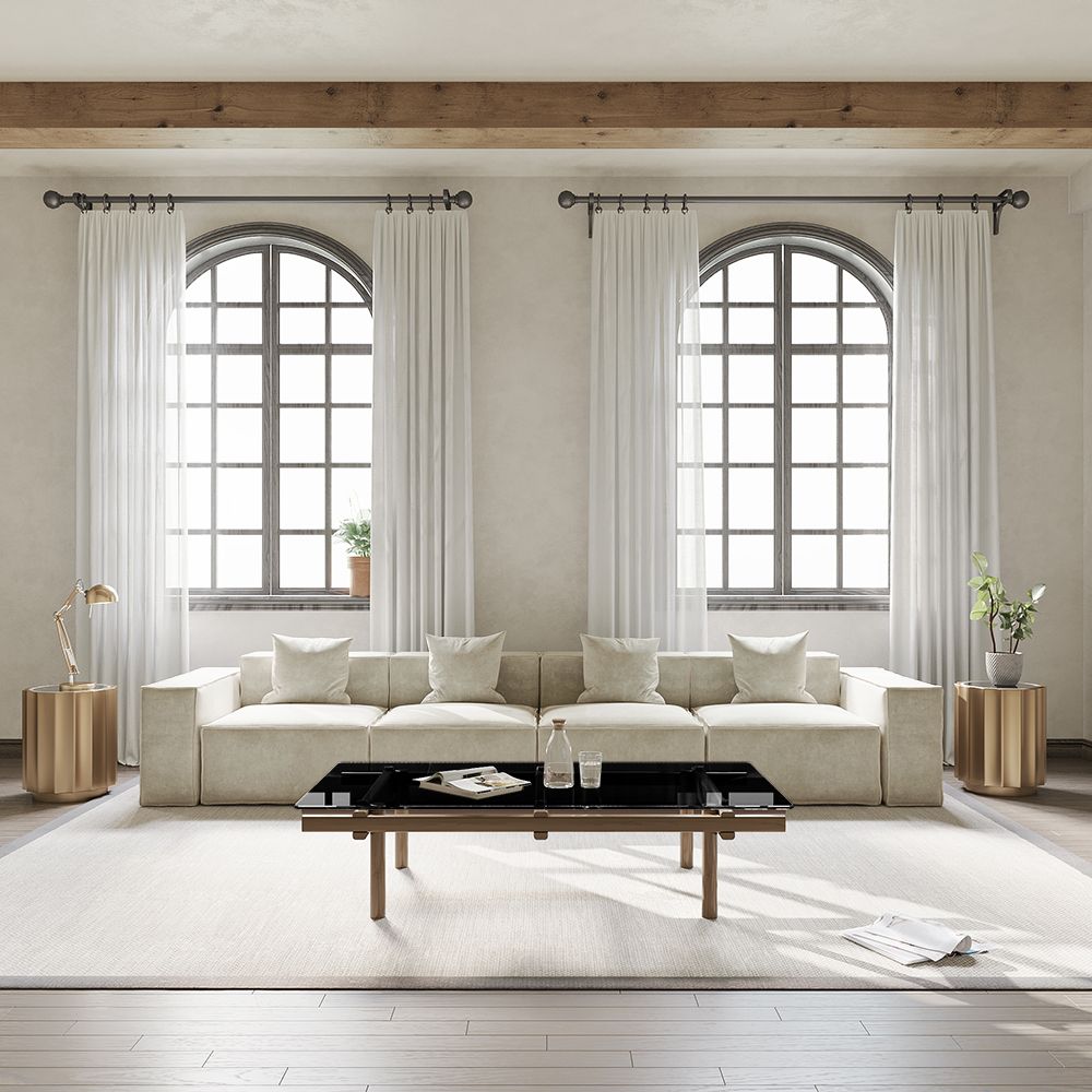 Modern Lisbon 4 Seater Sofa