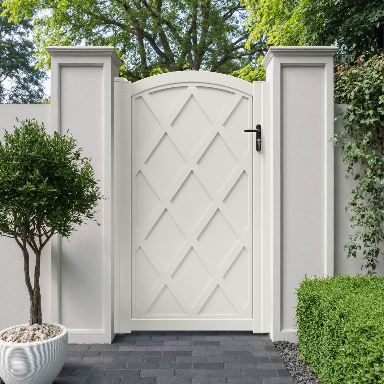 Heritage Aluminiun Wexford High Curve Pedestrian Gate