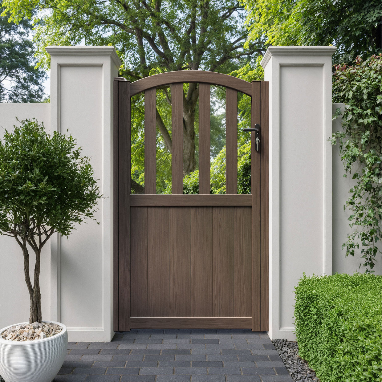Heritage Aluminiun Ashford High Curve Pedestrian Gate