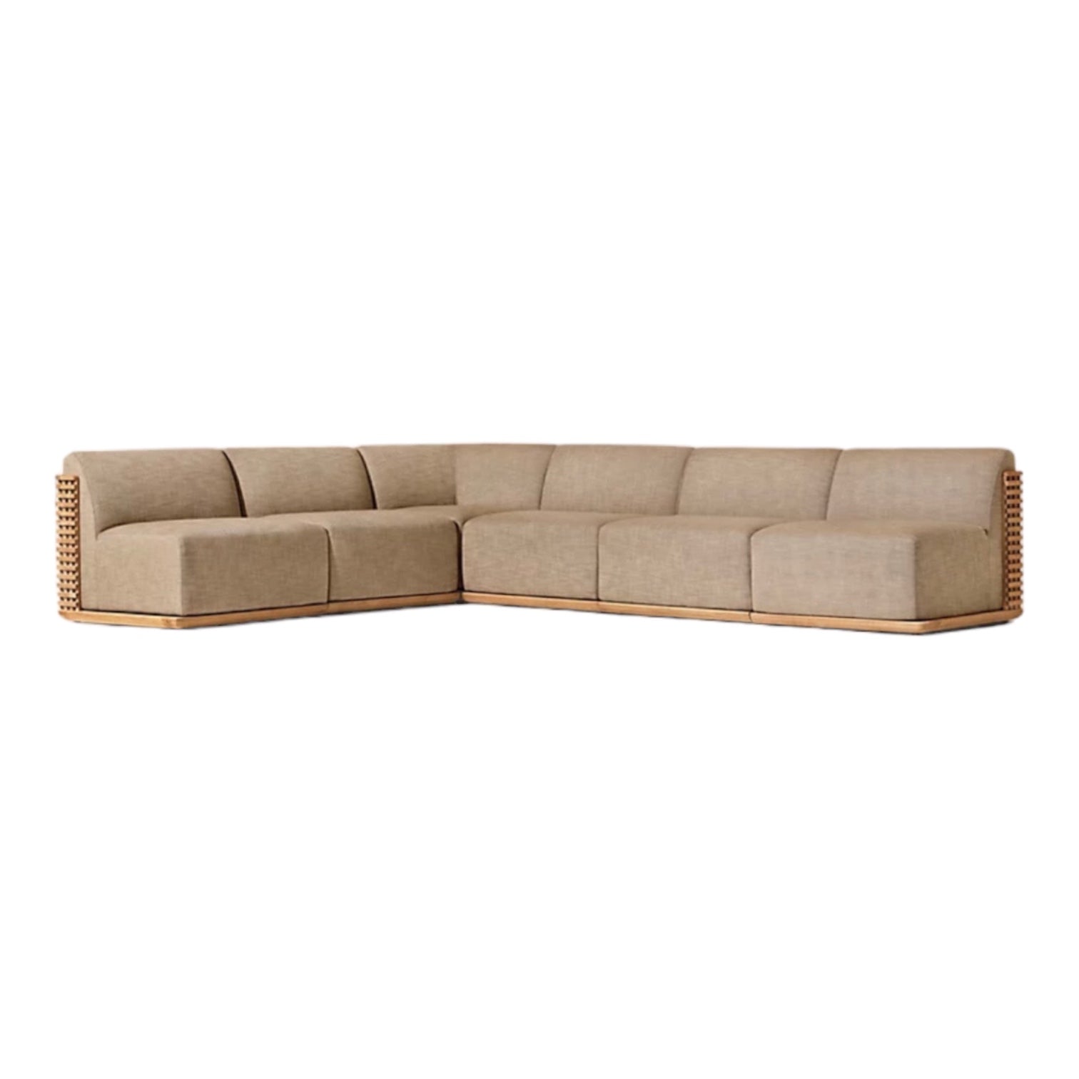 Woven Teak “Puerto” Outdoor Corner Sofa