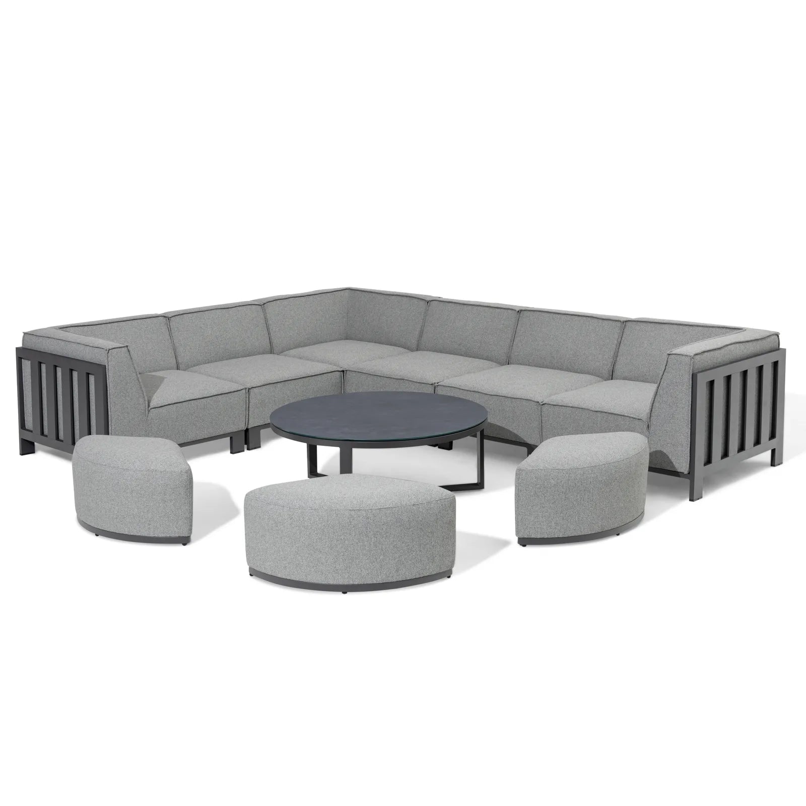 Lyon Aluminium Medium Corner Sofa Set