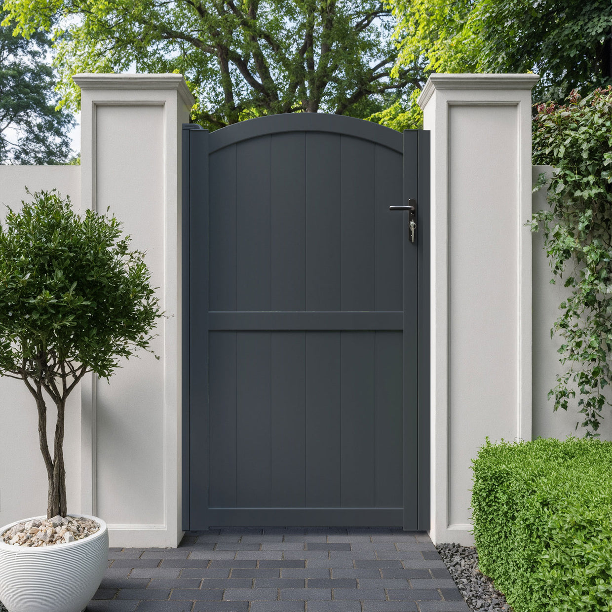 Heritage Aluminium High Curve Pedestrian Gate