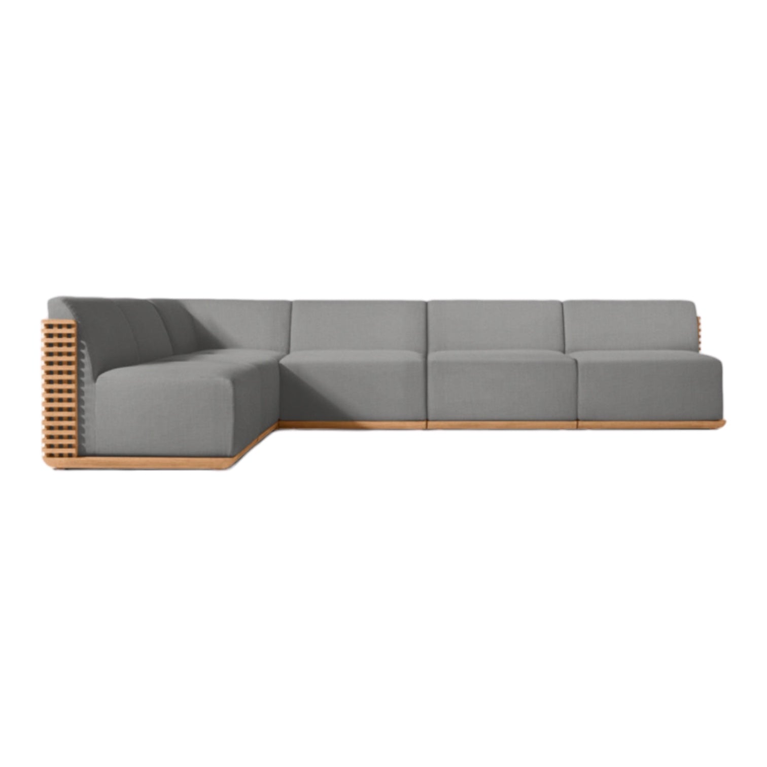 Woven Teak “Puerto” Outdoor Corner Sofa