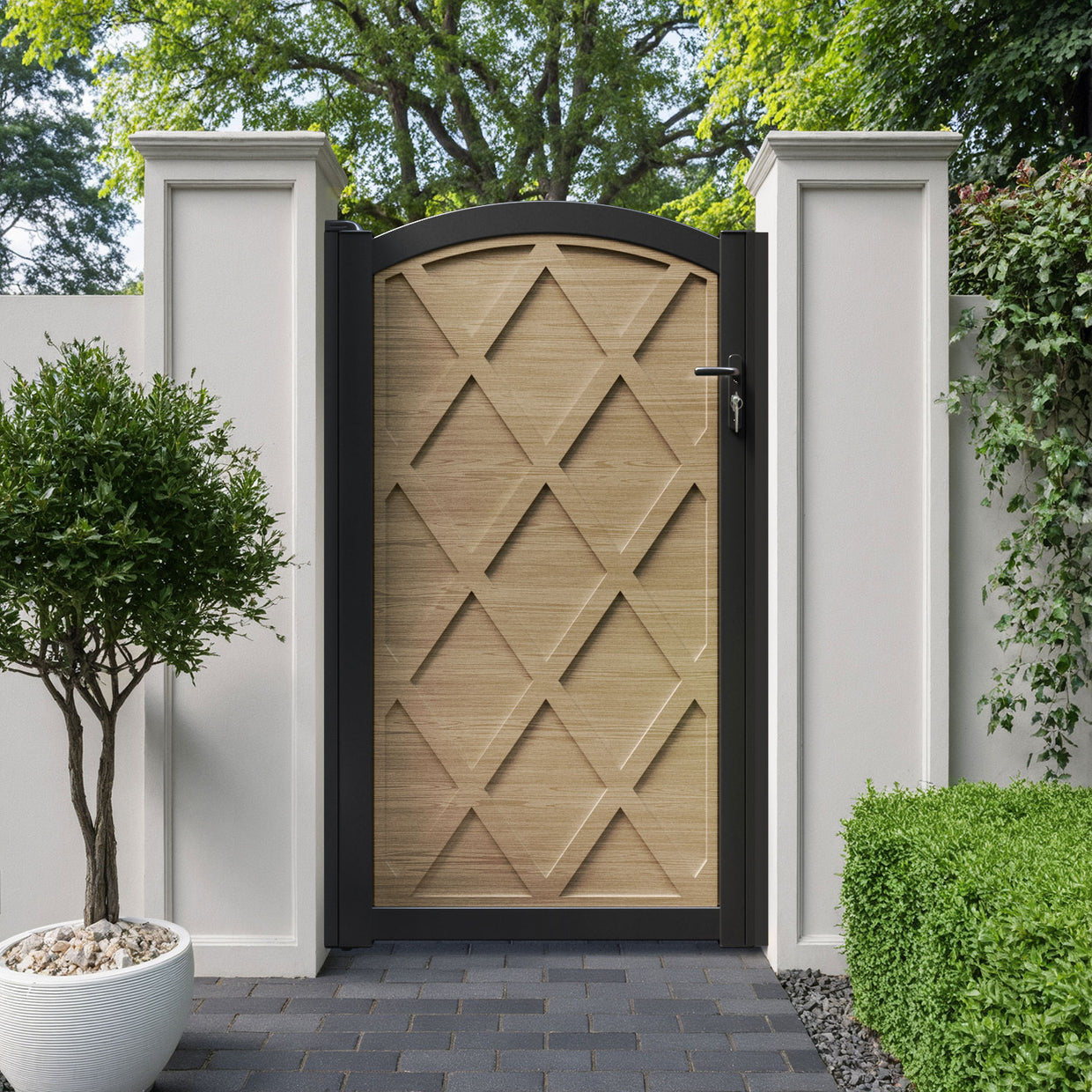 Heritage Aluminiun Wexford High Curve Pedestrian Gate