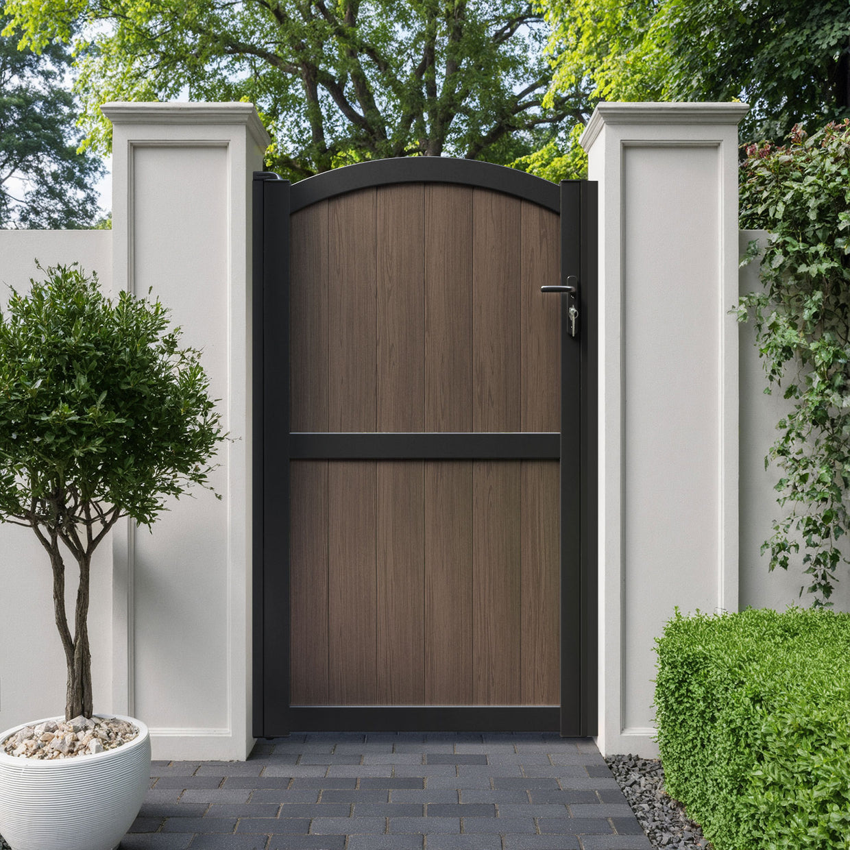 Heritage Aluminium High Curve Pedestrian Gate