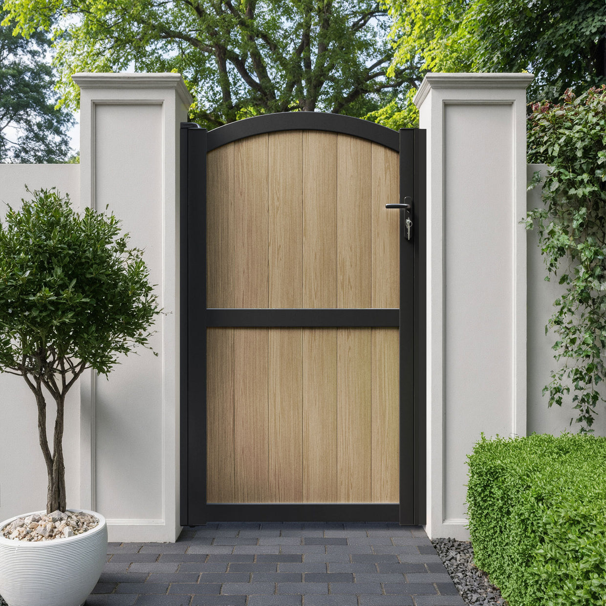 Heritage Aluminium High Curve Pedestrian Gate