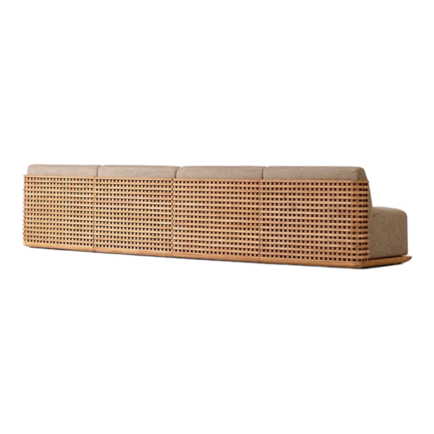 Woven Teak “Puerto” Outdoor Sofa