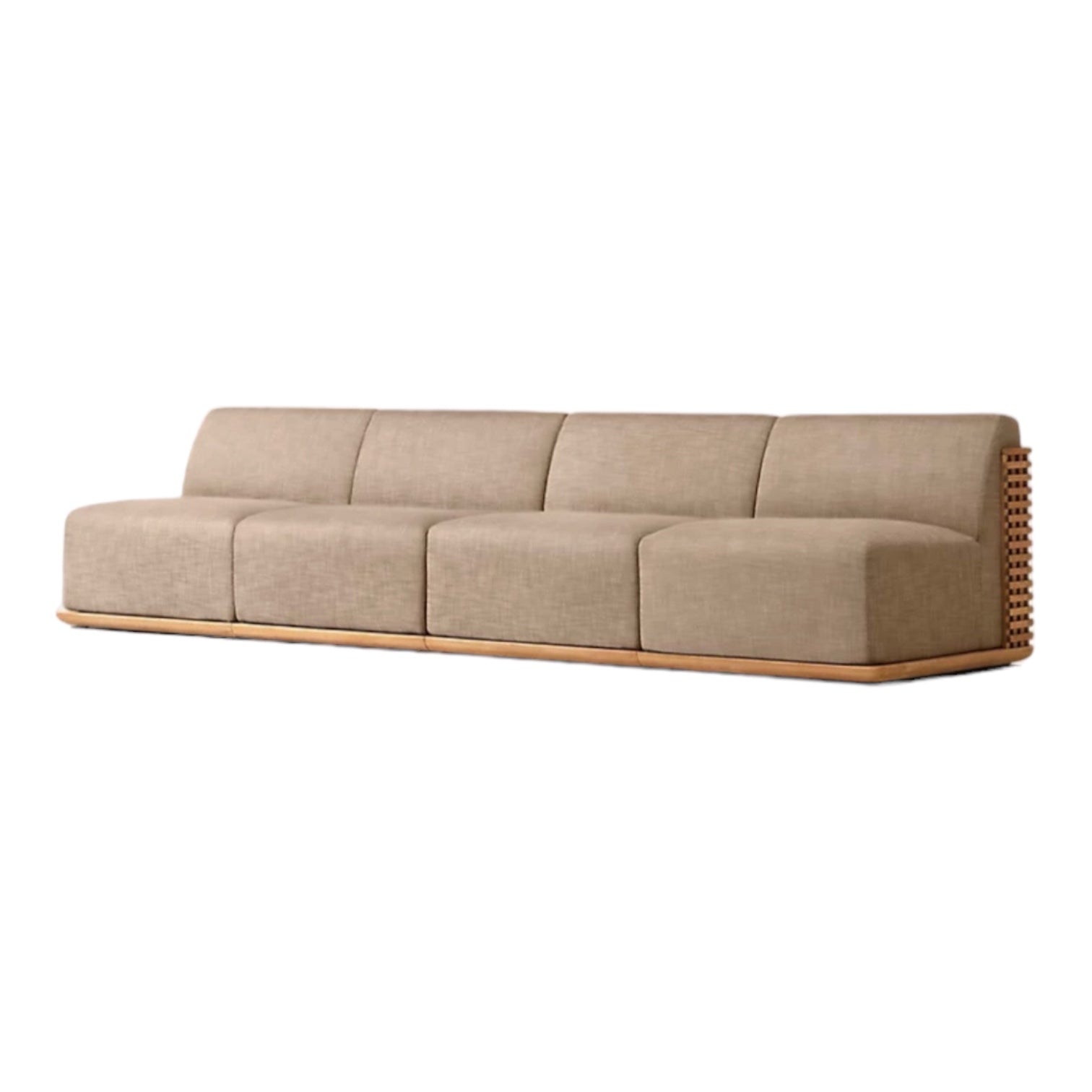 Woven Teak “Puerto” Outdoor Sofa