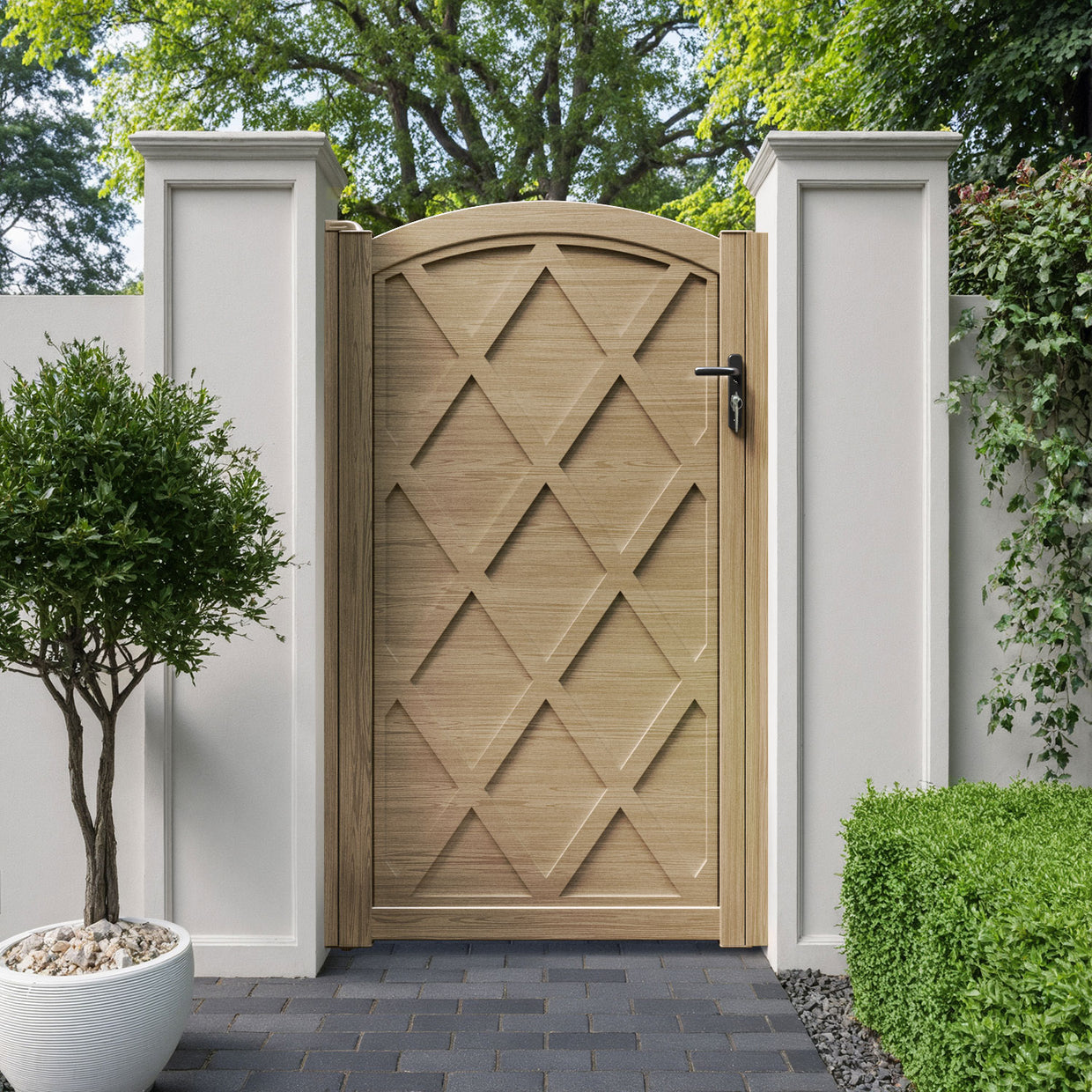 Heritage Aluminiun Wexford High Curve Pedestrian Gate