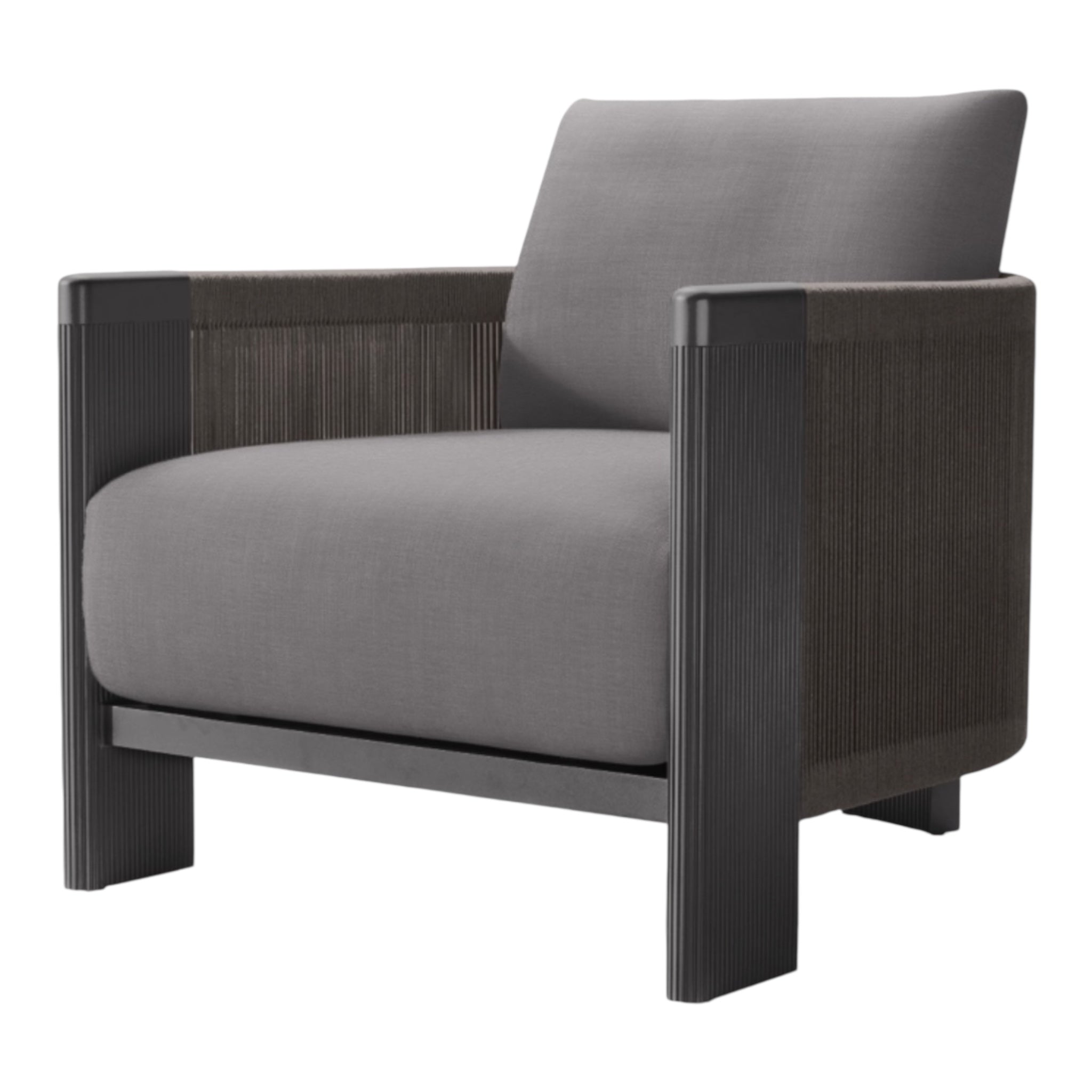 Black Aluminium “Vienna” Outdoor Chair