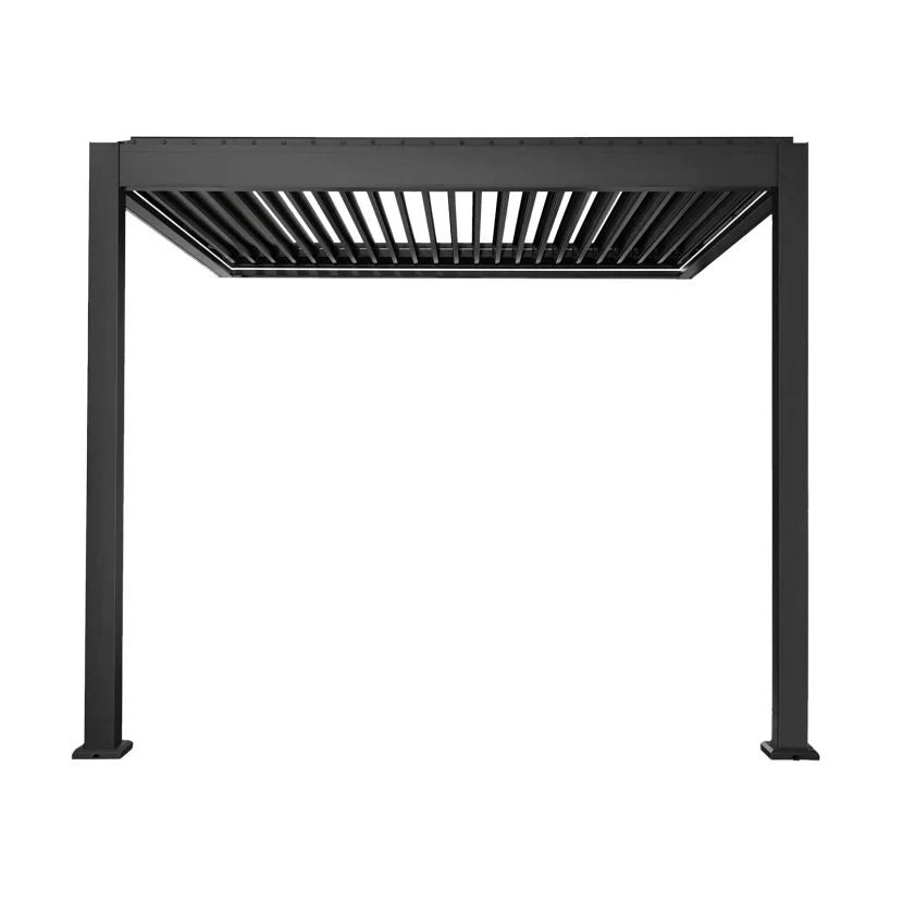 Evergreen Serene Wall Mounted 3m Square Smart Pergola