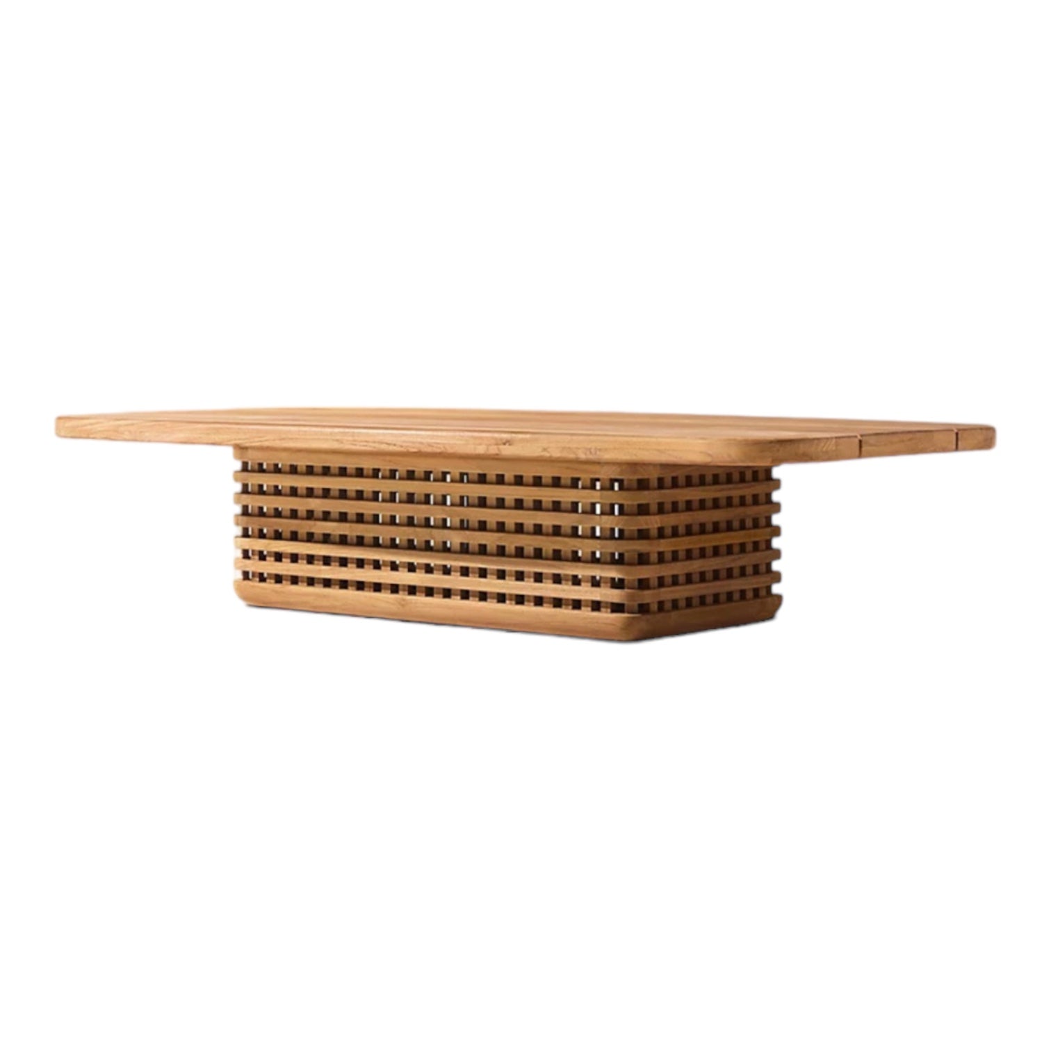 Woven Teak “Puerto” Outdoor Coffee Table