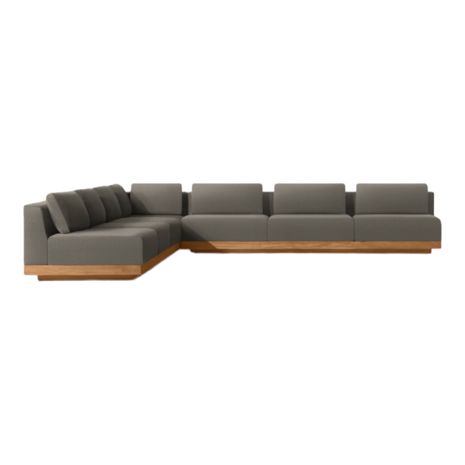 Ultra Modern Teak “Rio” Corner Sofa