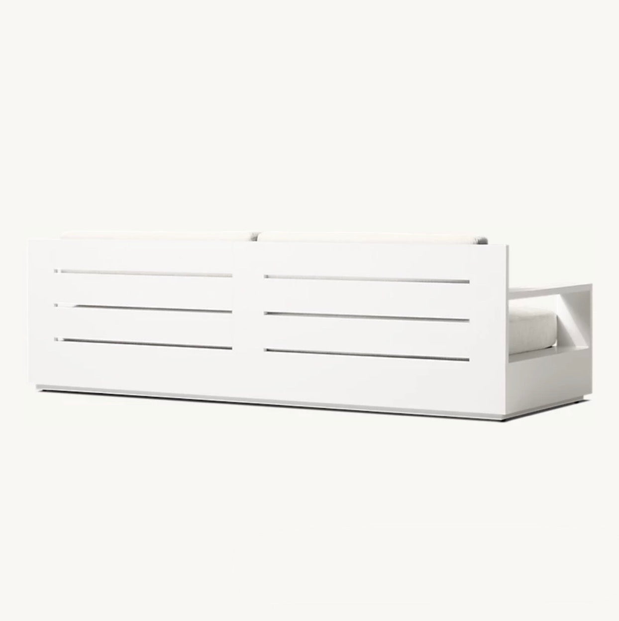 White Aluminium “Santorini” Right Arm Corner Sofa