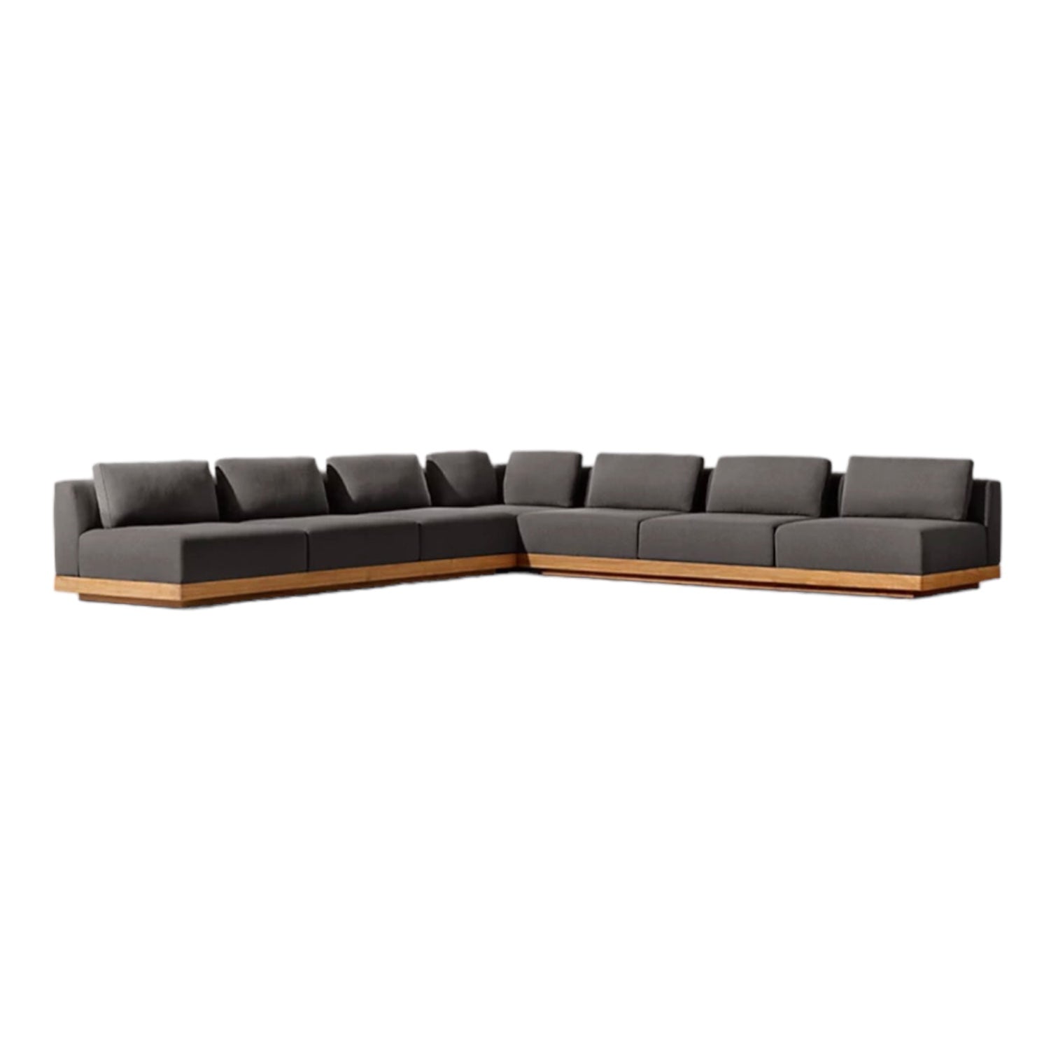 Ultra Modern Teak “Rio” Corner Sofa