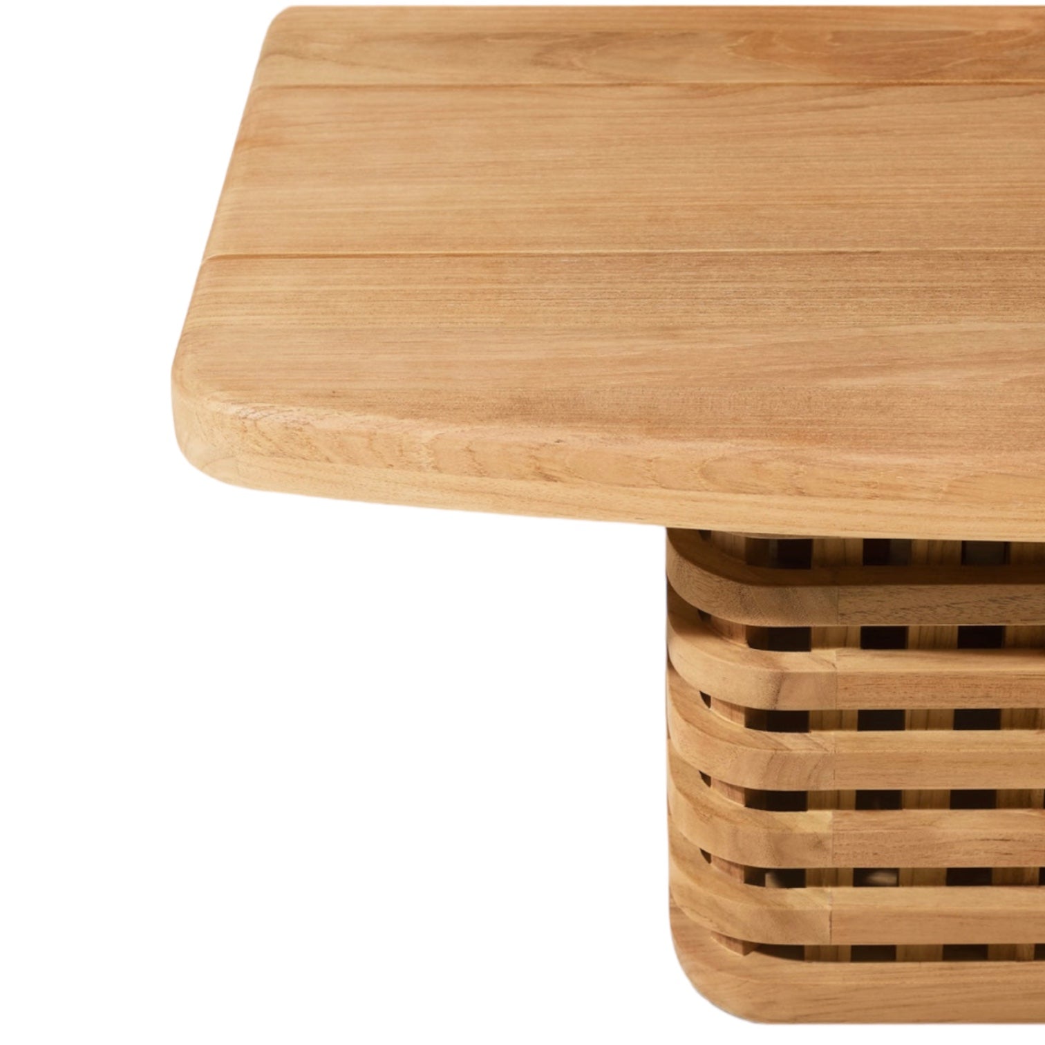 Woven Teak “Puerto” Outdoor Side Table