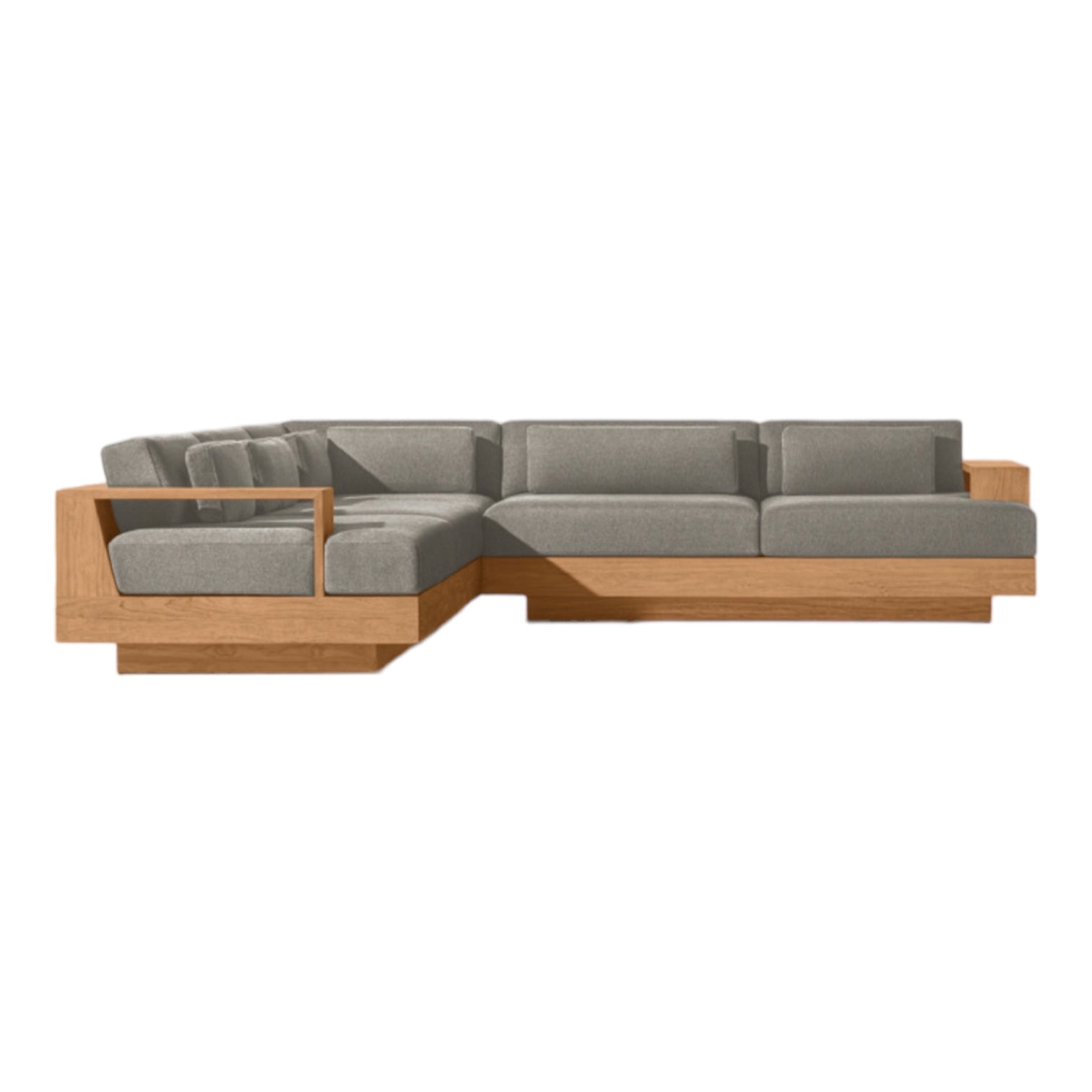 Modern Teak “La Cala” Outdoor Square Corner Sofa