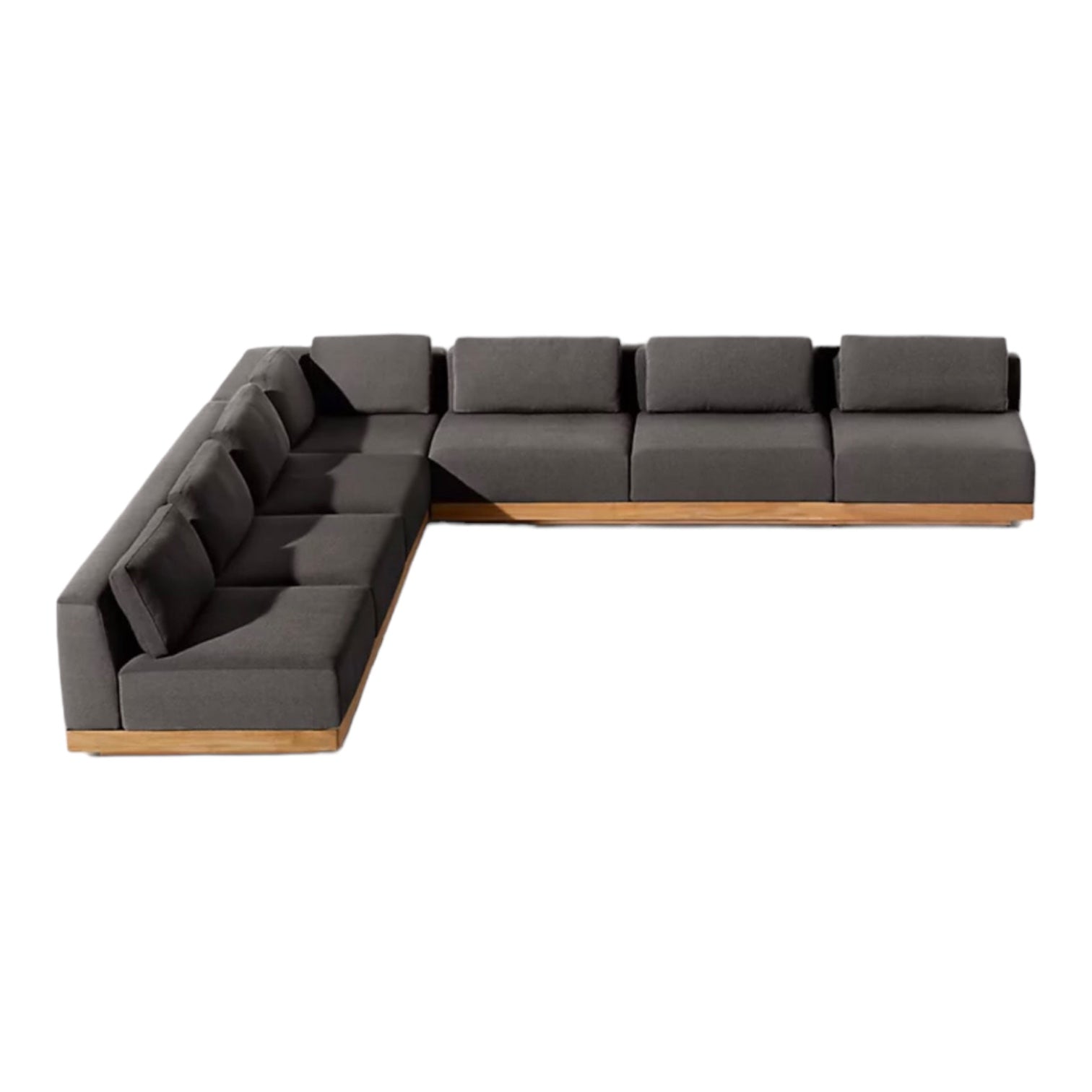 Ultra Modern Teak “Rio” Corner Sofa