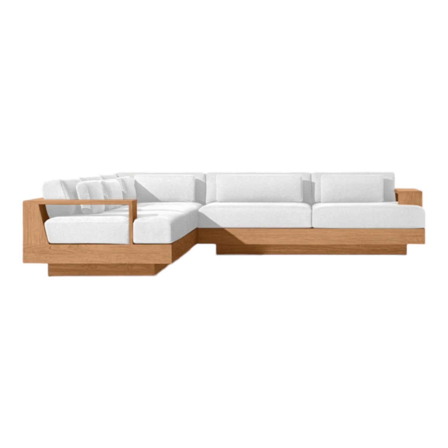 Modern Teak “La Cala” Outdoor Square Corner Sofa