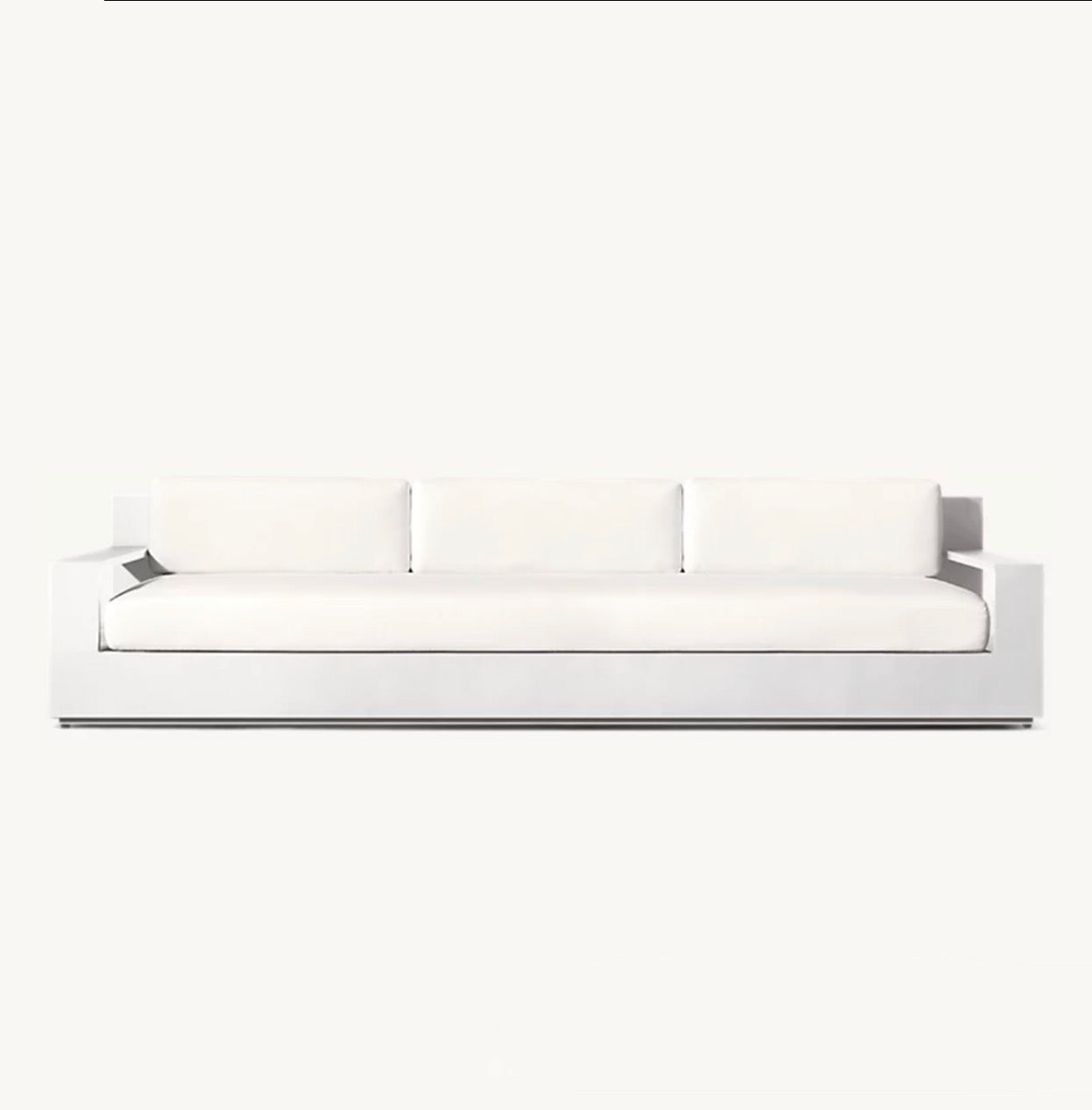 White Aluminium“Santorini” Cala Outdoor Sofa