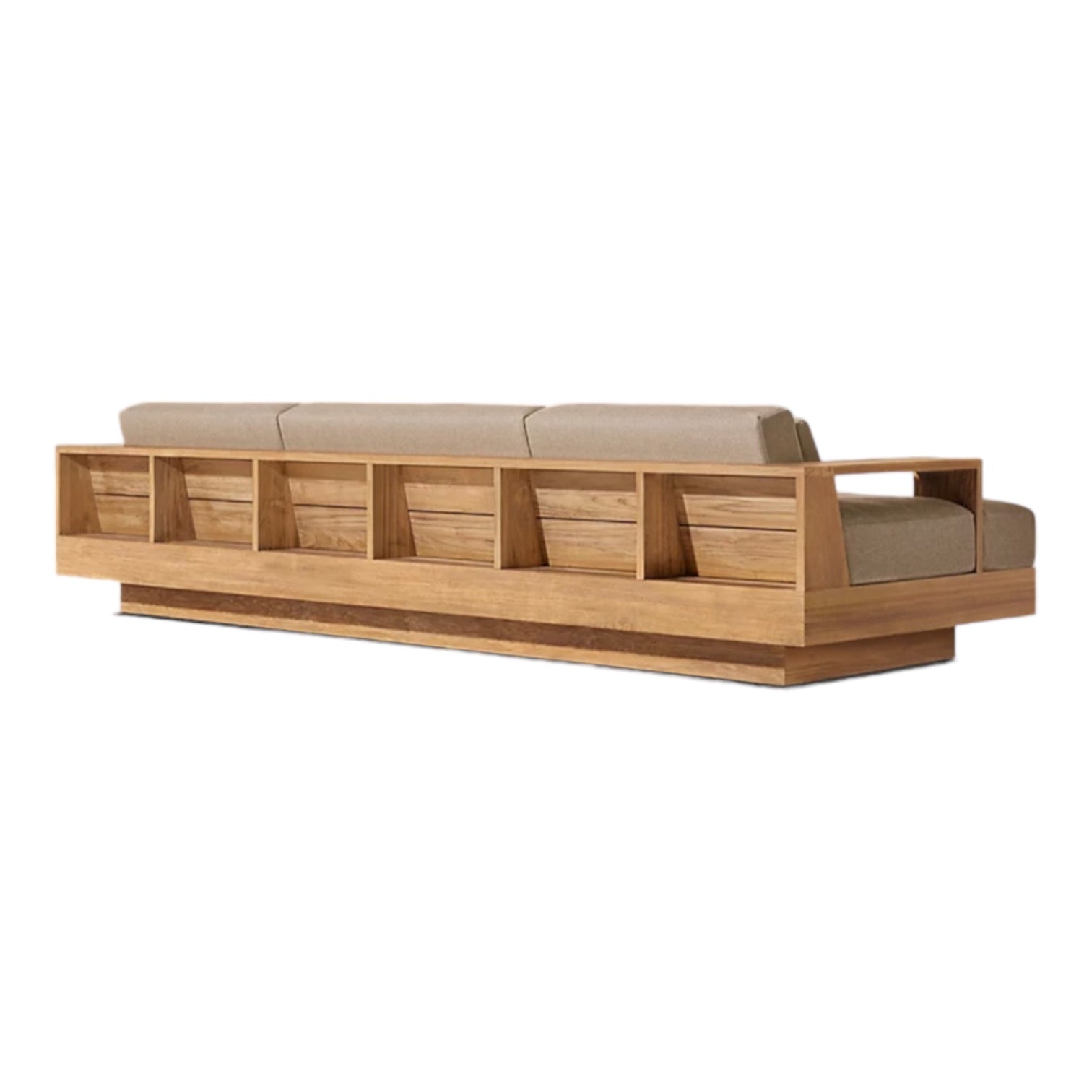 Modern Teak “La Cala” Sofa and Right Arm Day Bed