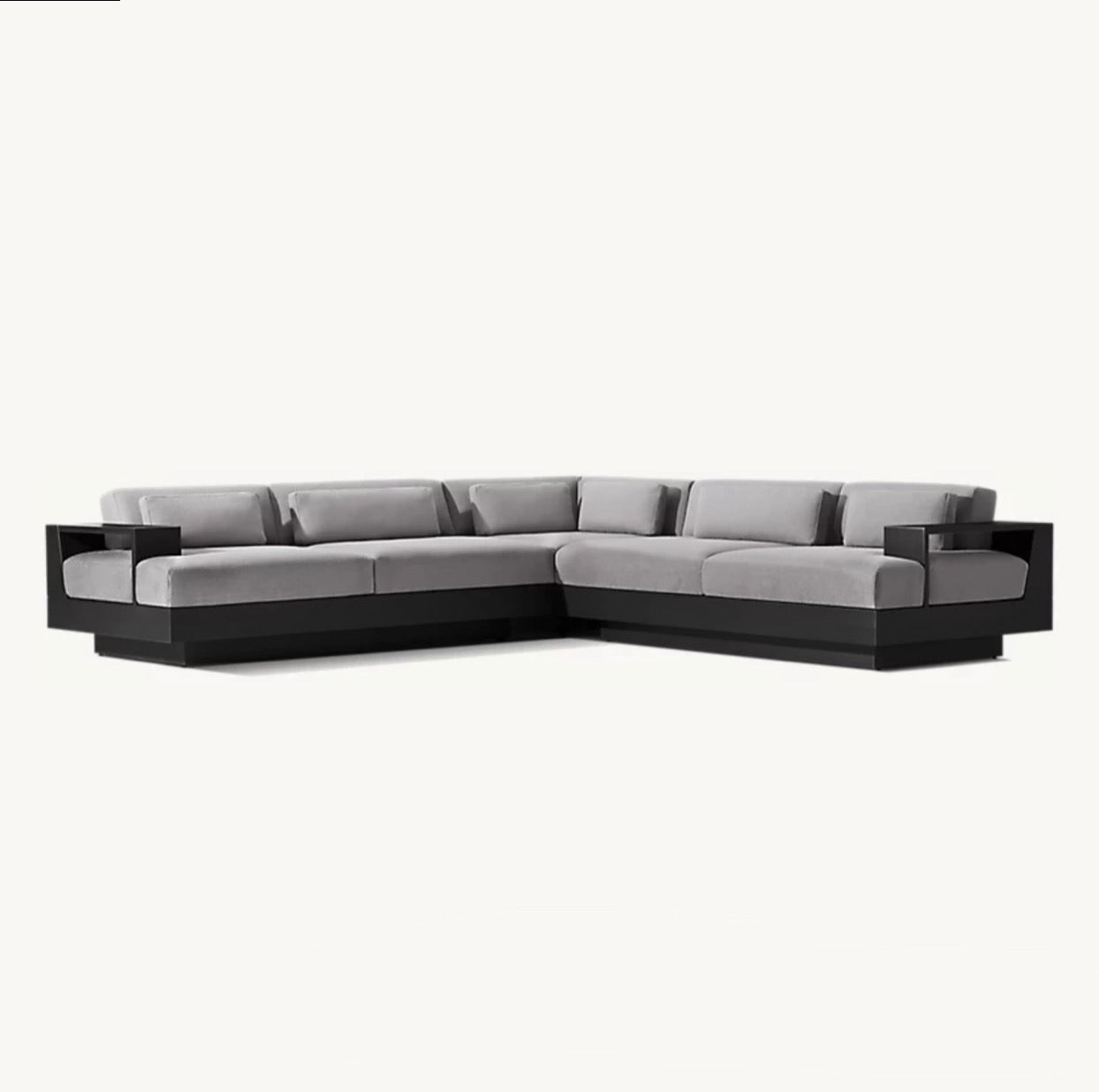 Modern Aluminium “La Cala” Outdoor Corner Sofa