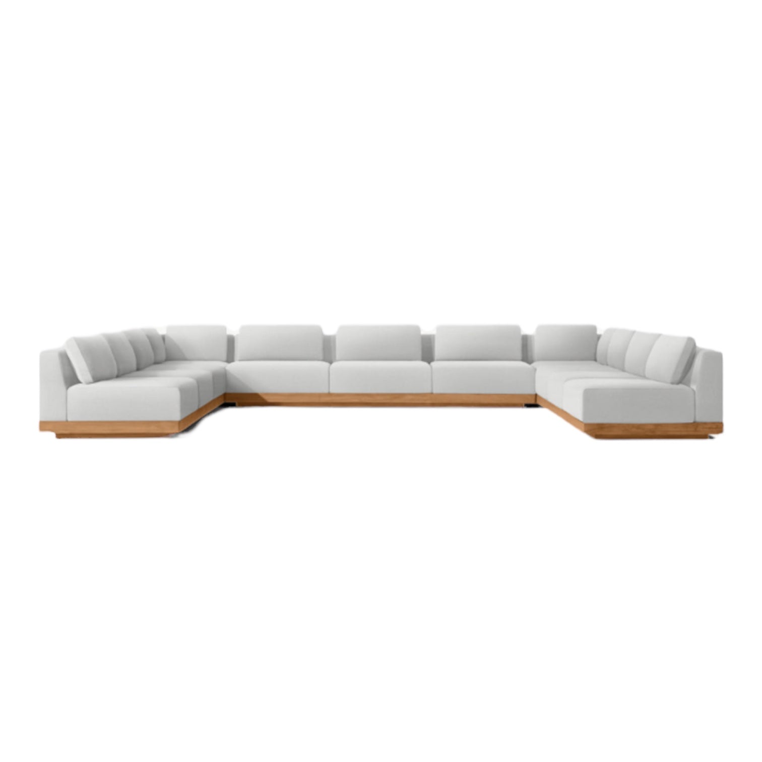 Ultra Modern Teak “Rio” Outdoor U Shape Sofa