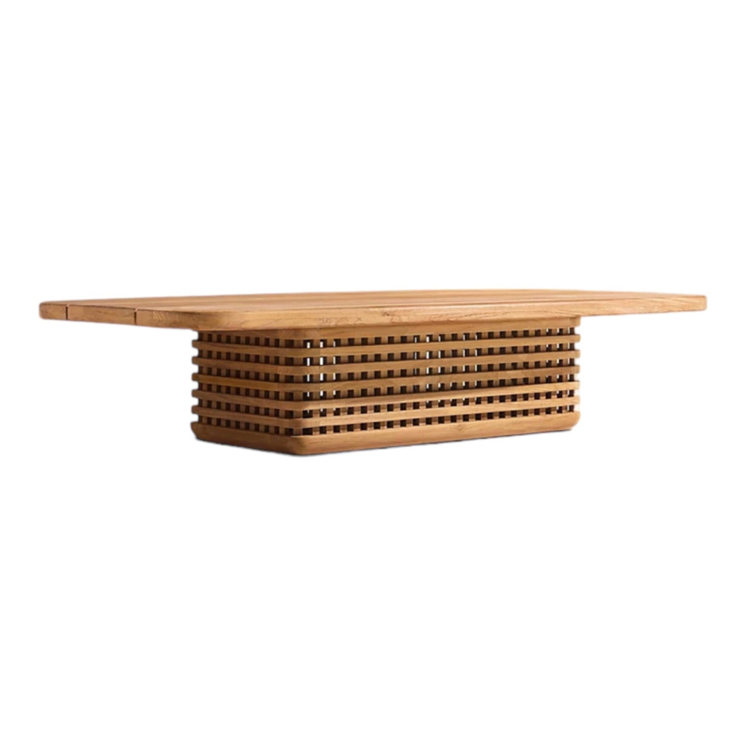 Woven Teak “Puerto” Outdoor Coffee Table