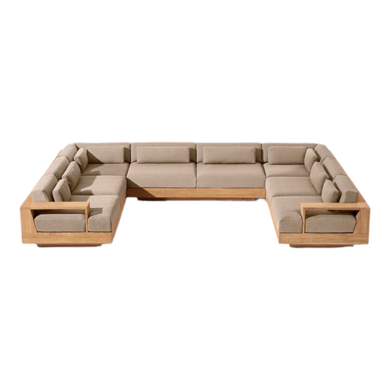 Modern Teak “La Cala” U Shape Outdoor Sofa